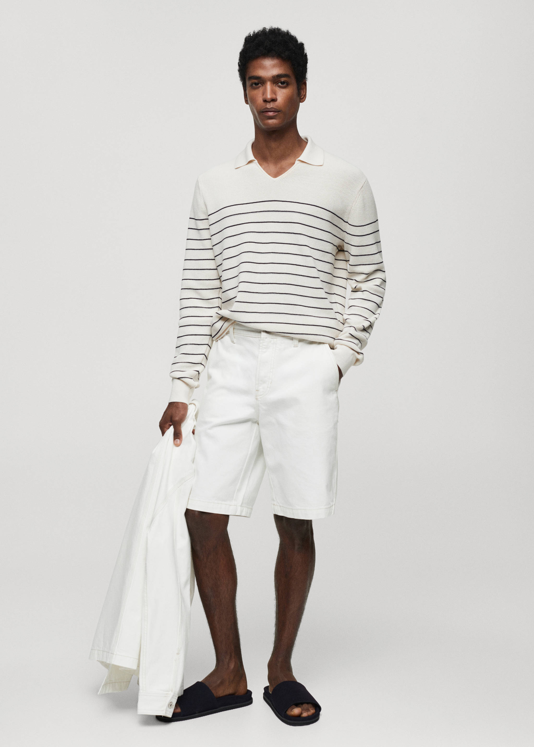 Bermuda en jean coton - Plan général