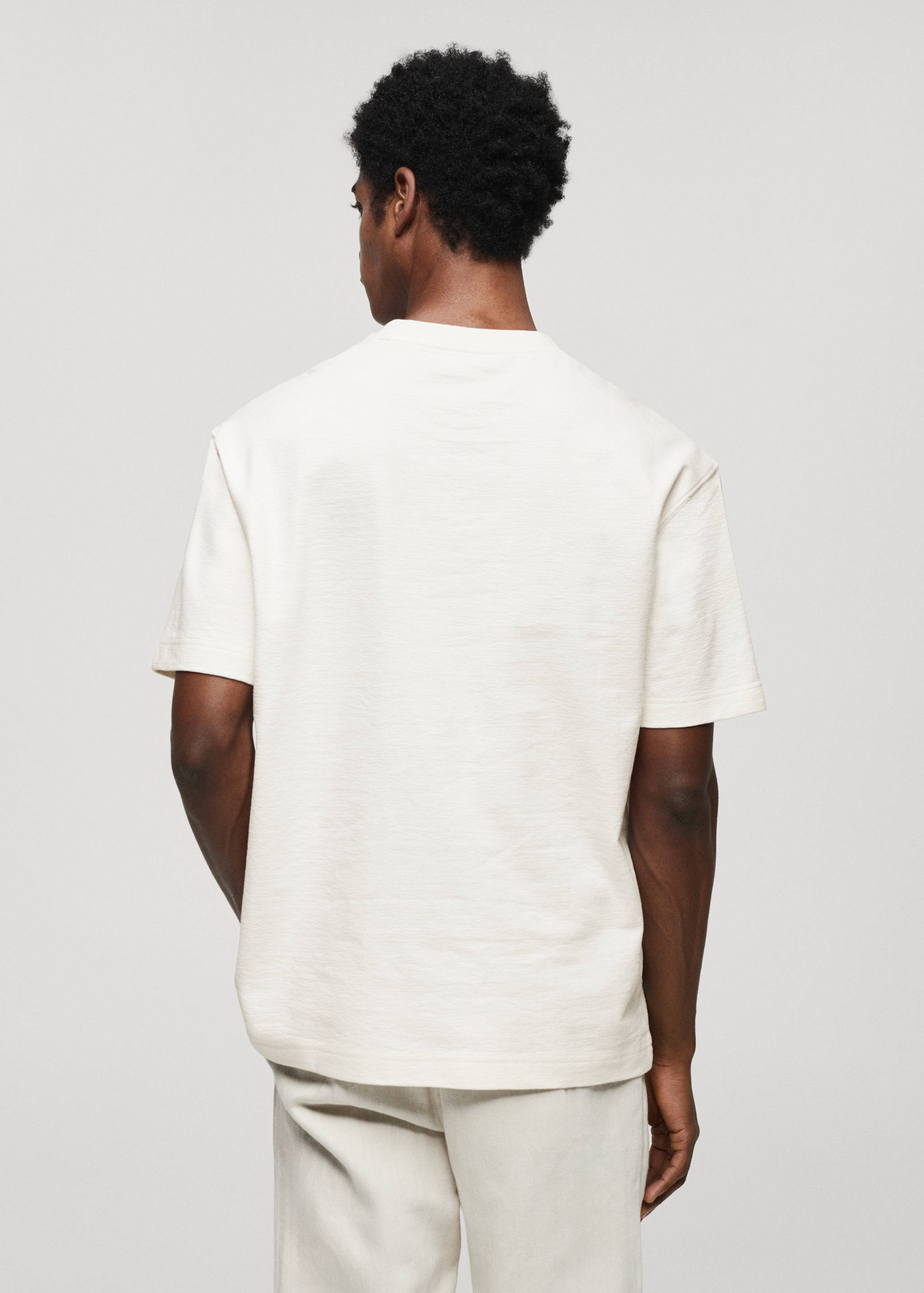 T-shirt de 100% algodão relaxed fit - Verso do artigo