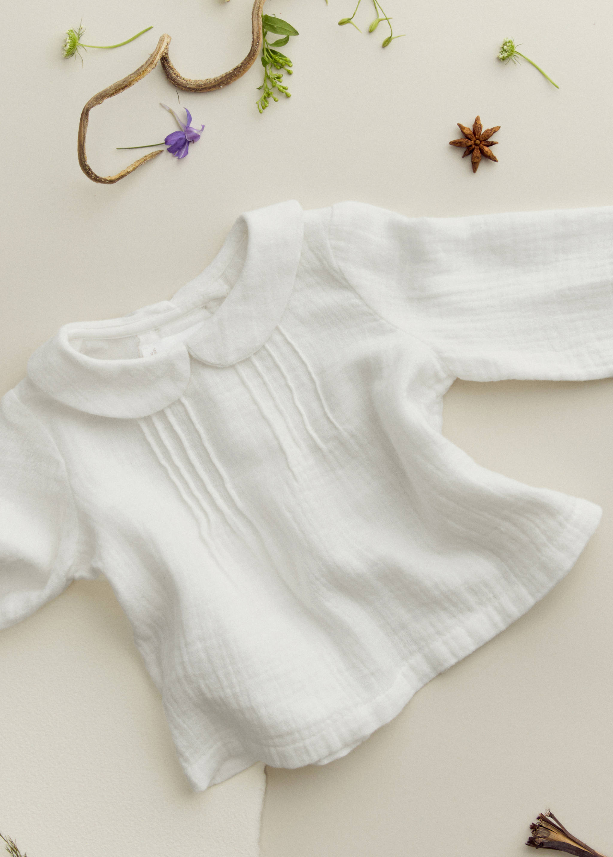 Cheesecloth cotton blouse - General plane