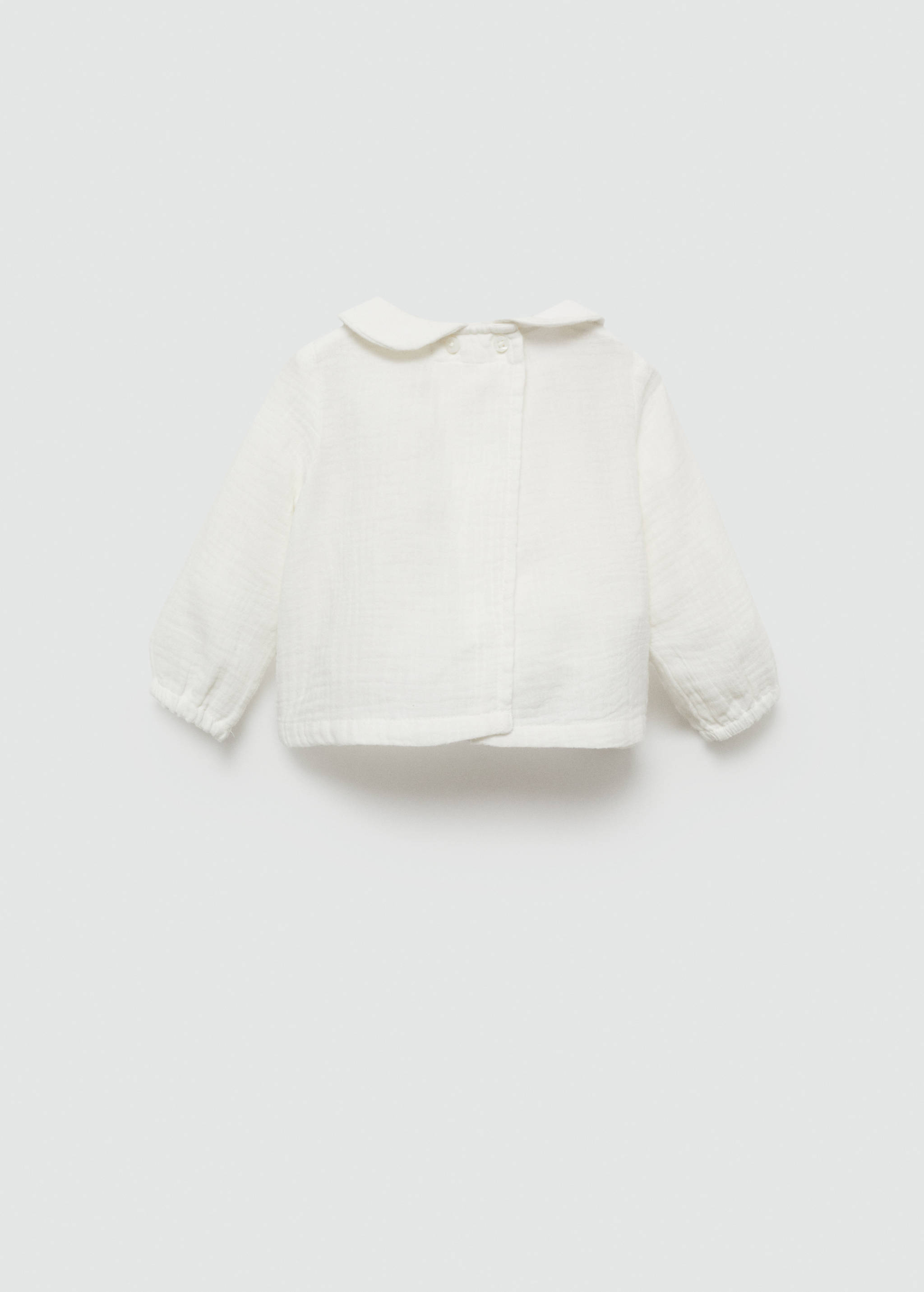 Cheesecloth cotton blouse - Reverse of the article