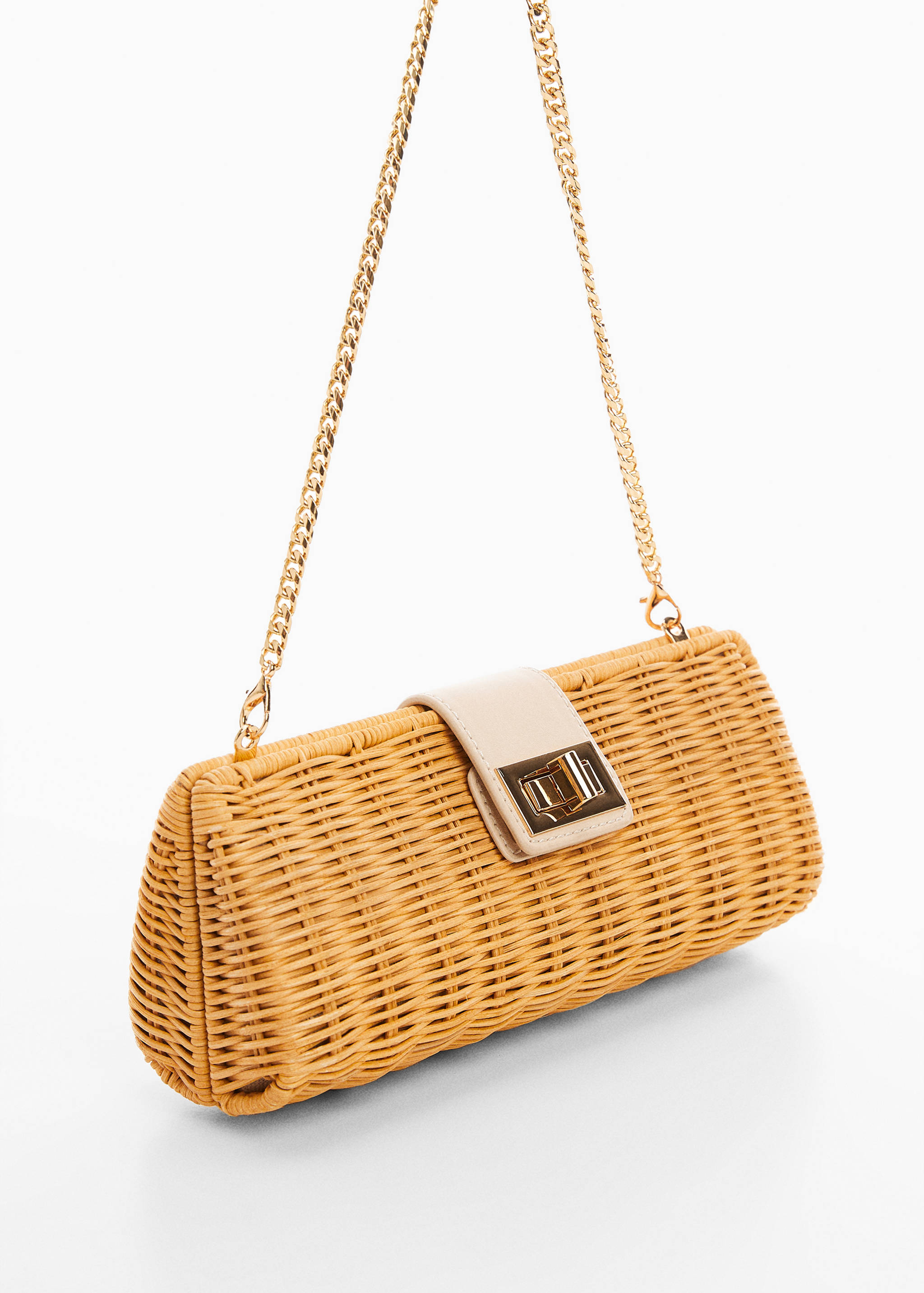 Rattan clutch bag - Medium plane