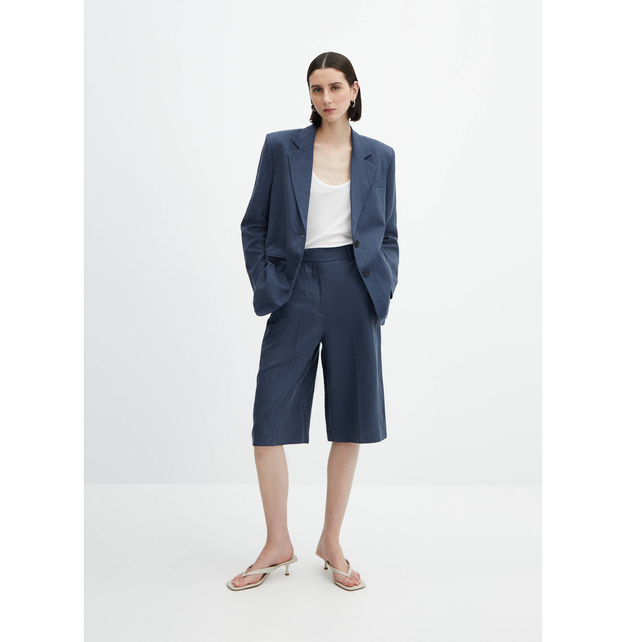 Americana lyocell estructurada - Plano general