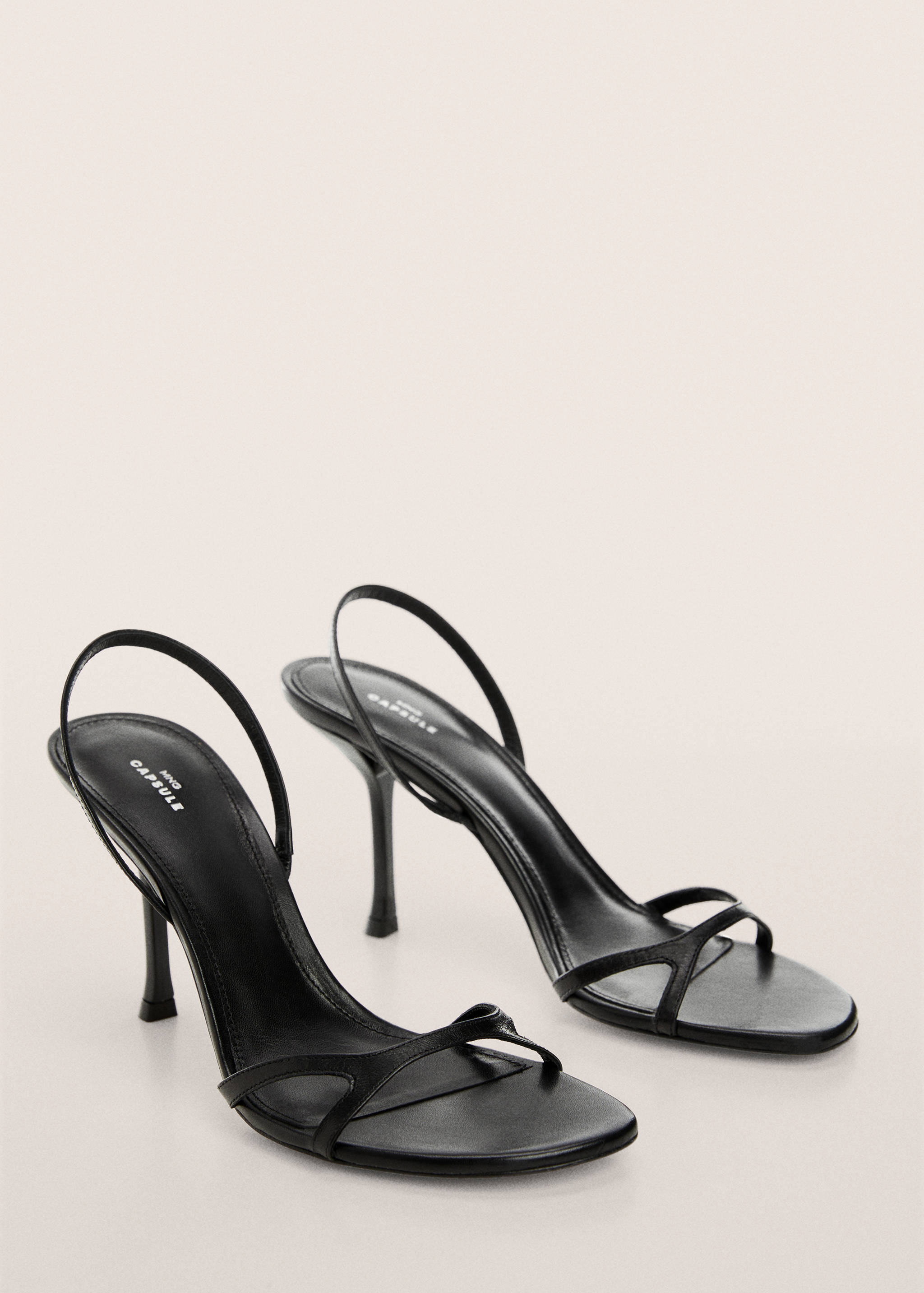 Leather straps sandals - Medium plane