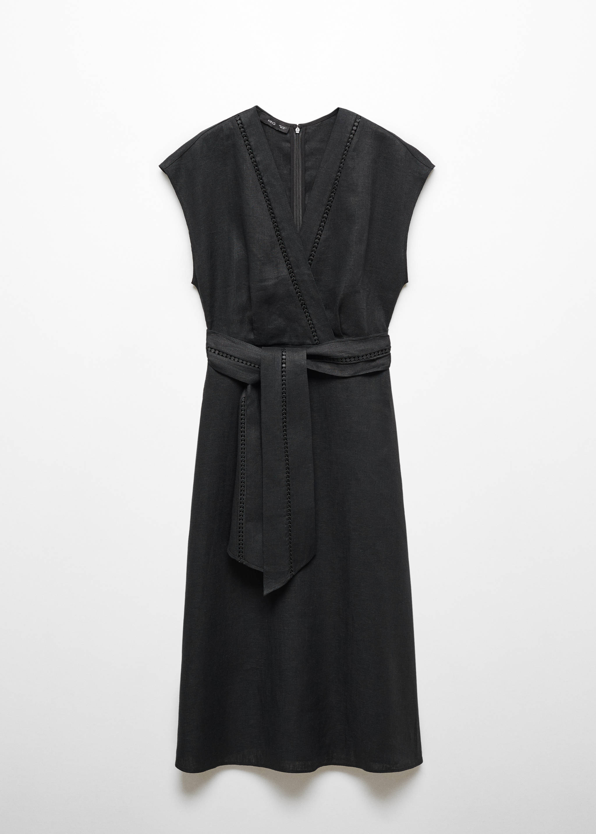 100% linen dress with bow - Article without model