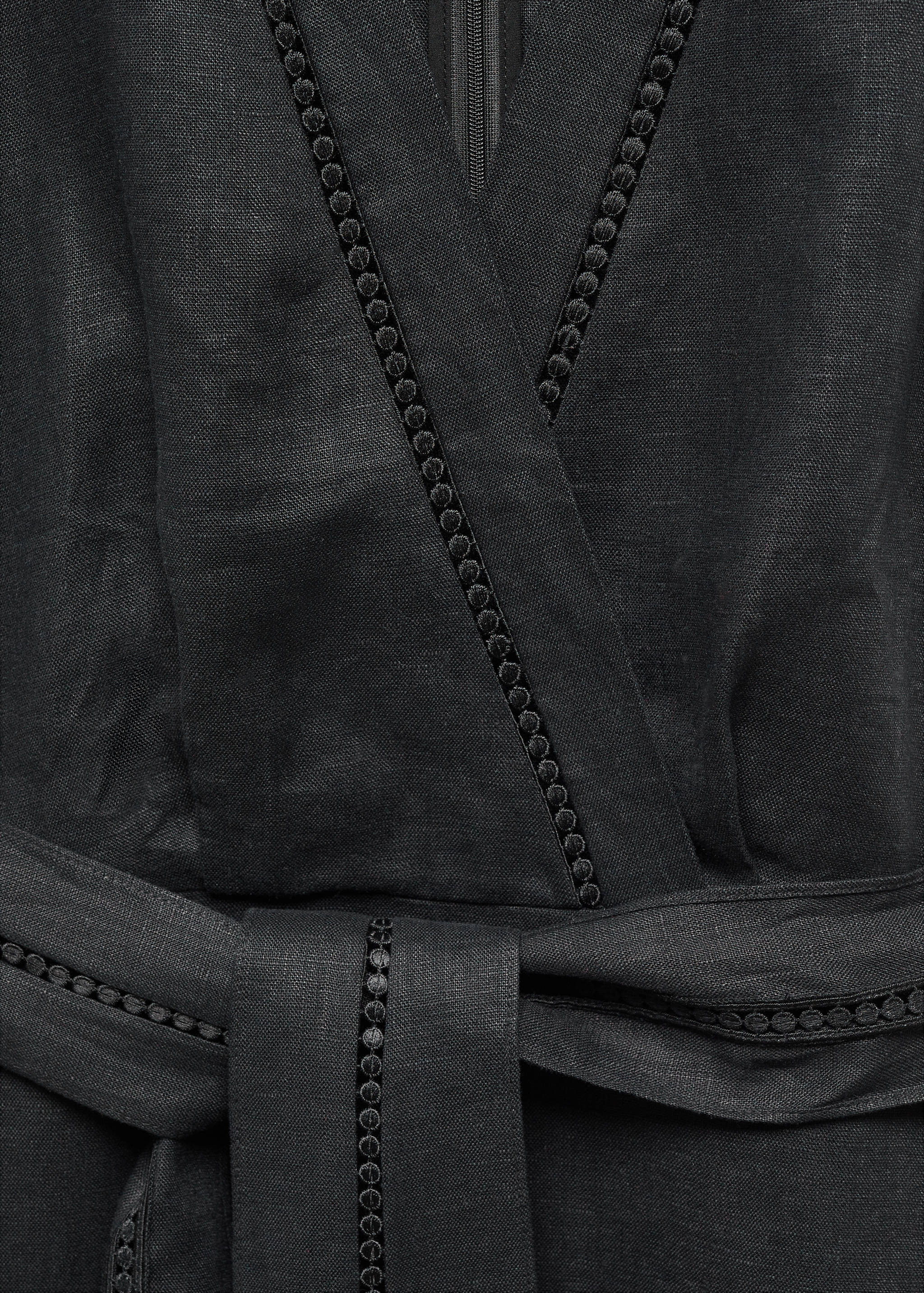 100% linen dress with bow - Details of the article 8