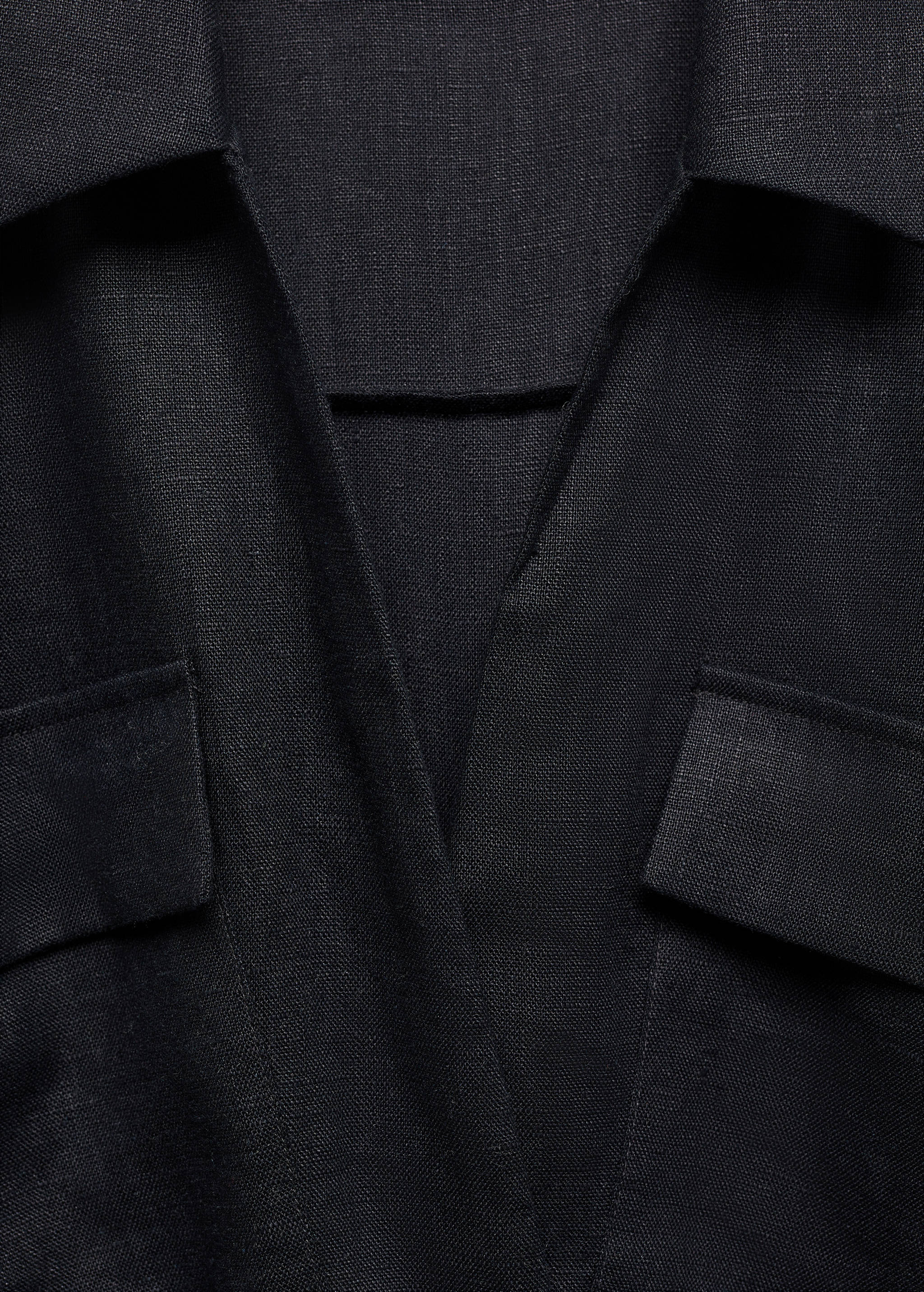 Cargo-style linen jumpsuit - Details of the article 8