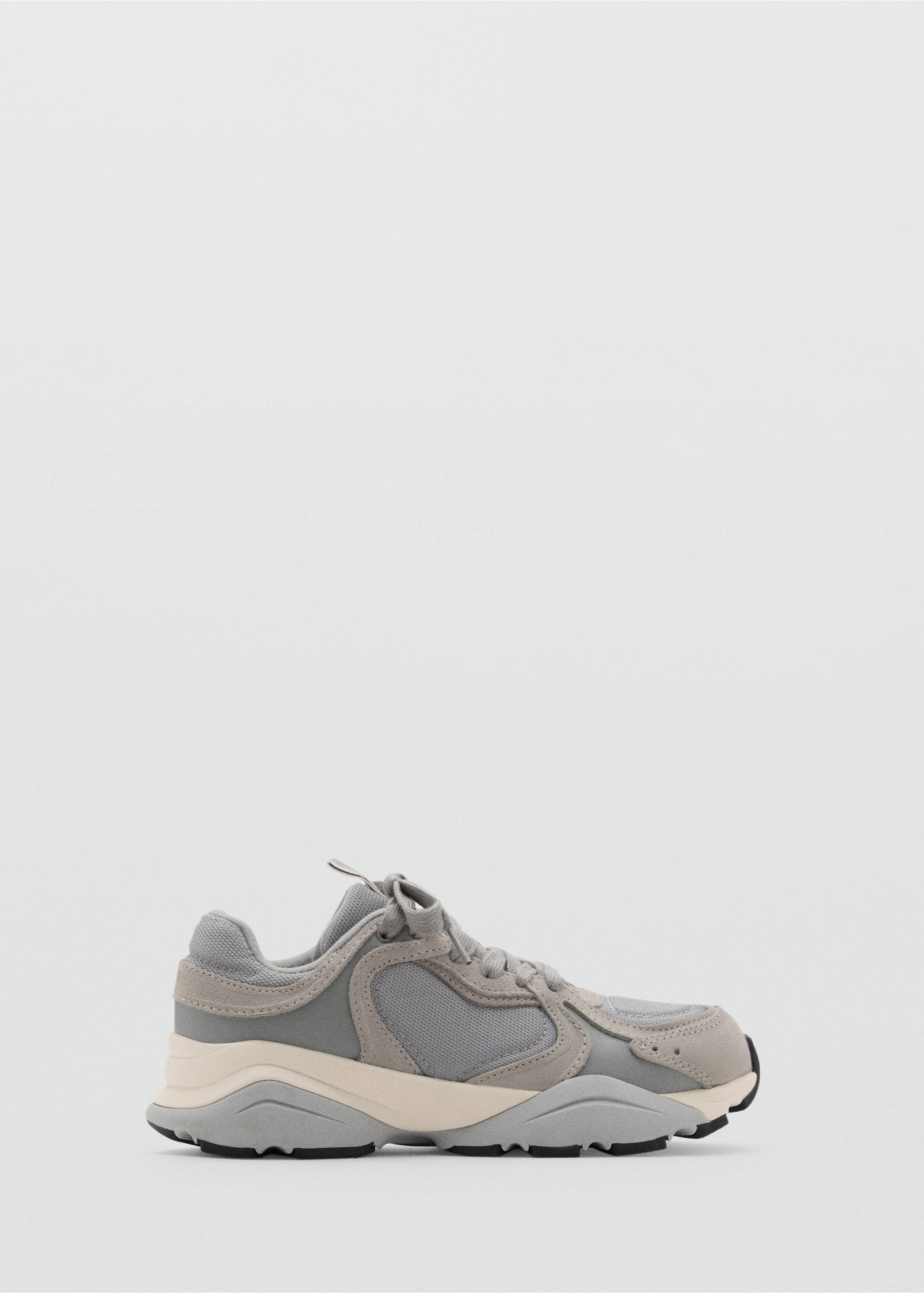 Leather panel sneakers - Article without model, Beige. Ref: 67057114-00.