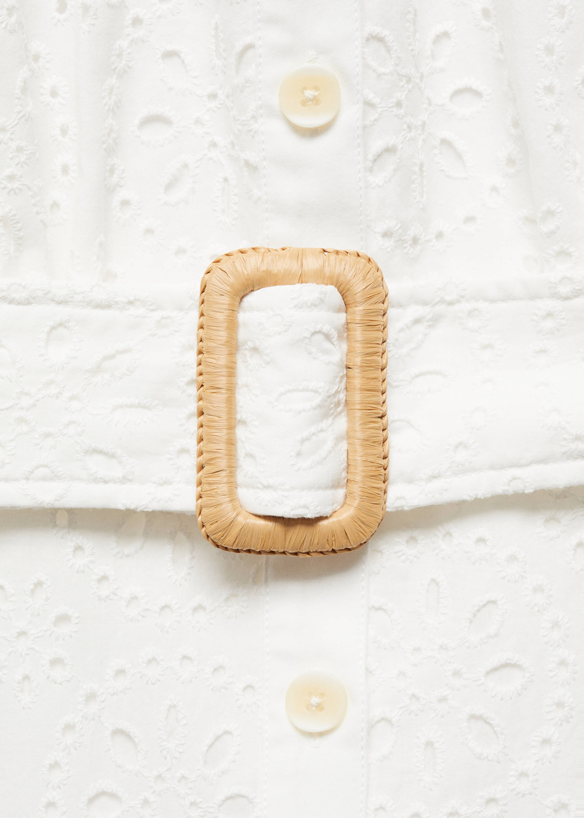 Vestido camisero bordado suizo - Detalle del artículo 8