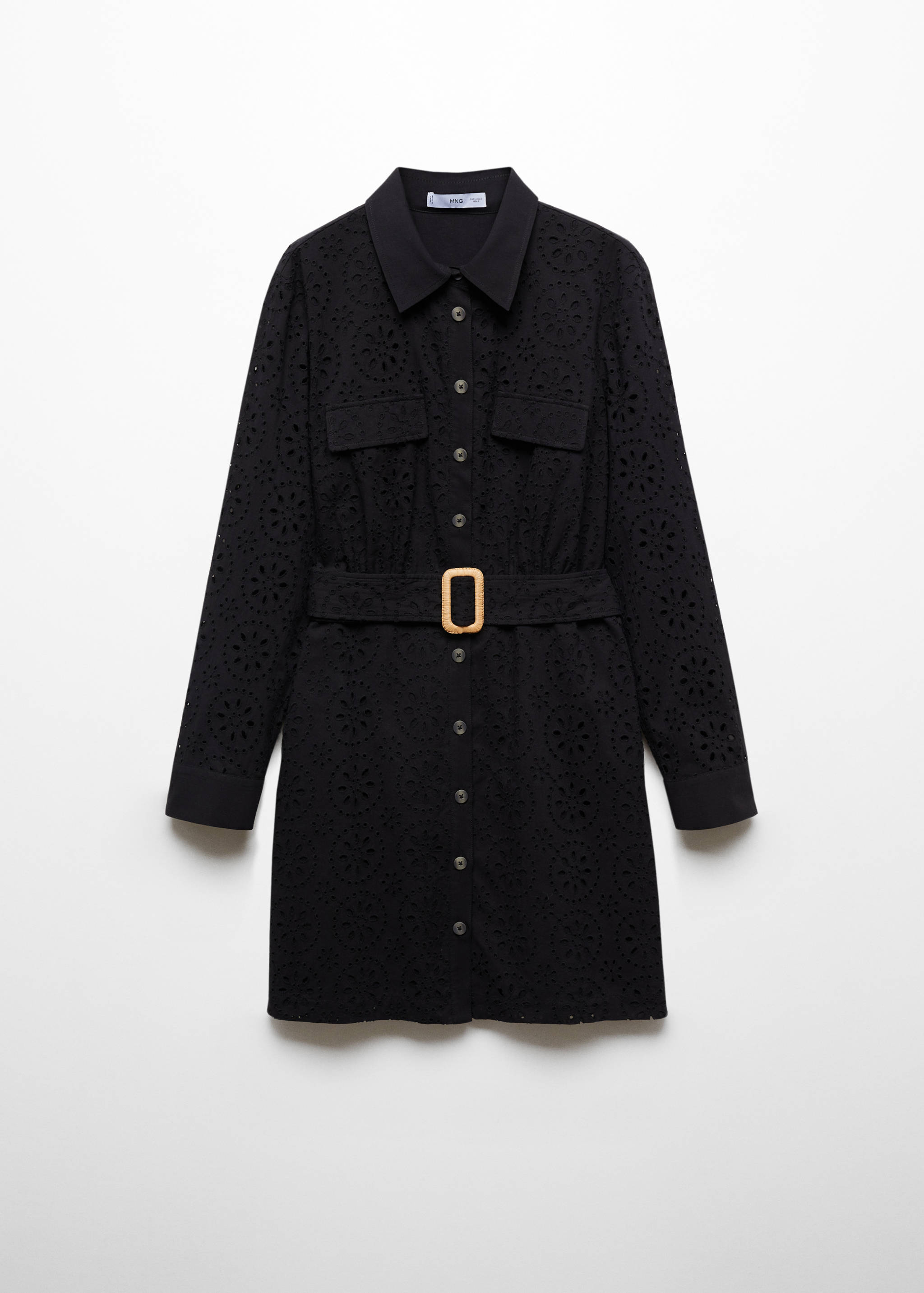 Vestido camisero bordado suizo - Artículo sin modelo