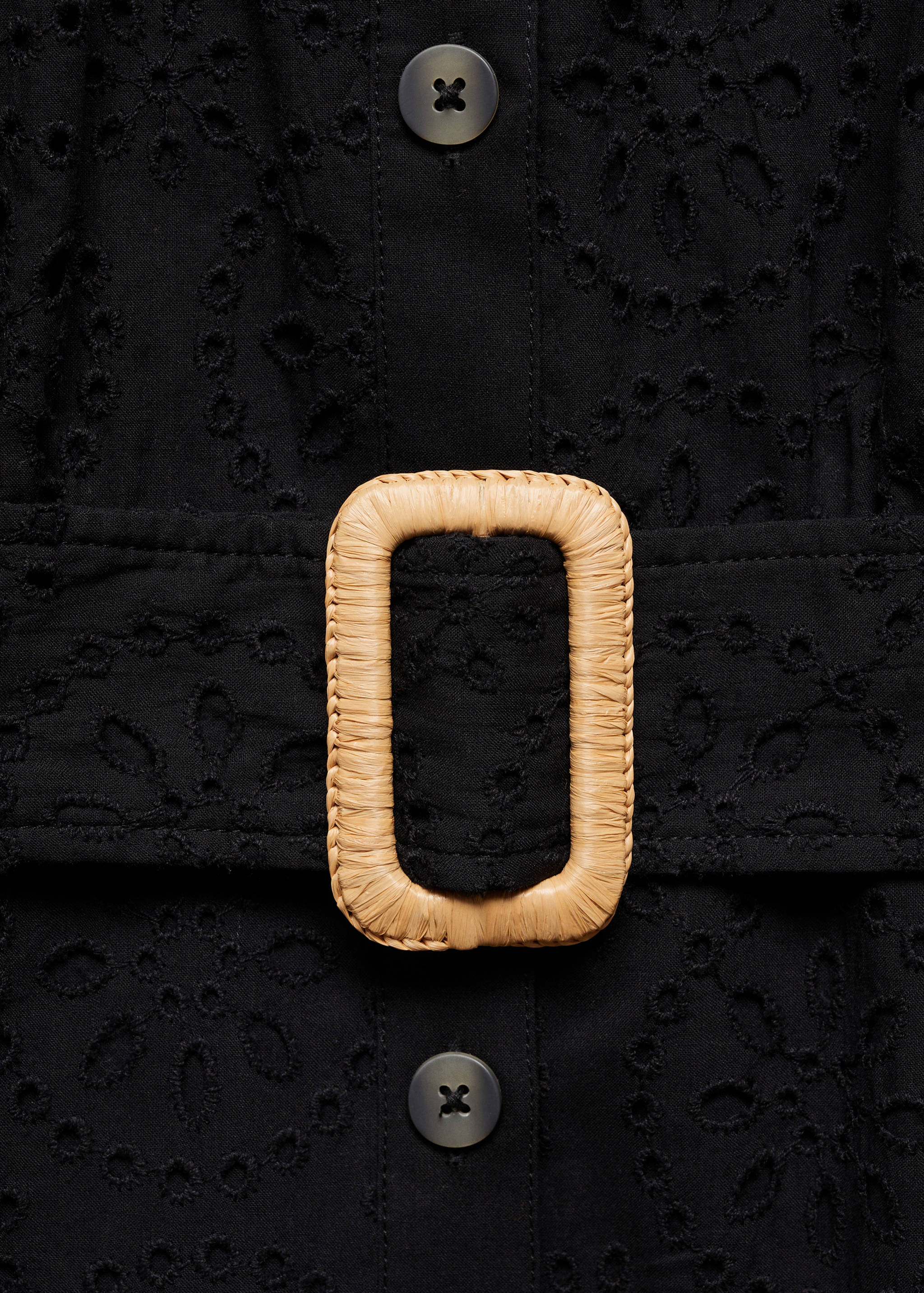 Vestido camisero bordado suizo - Detalle del artículo 8