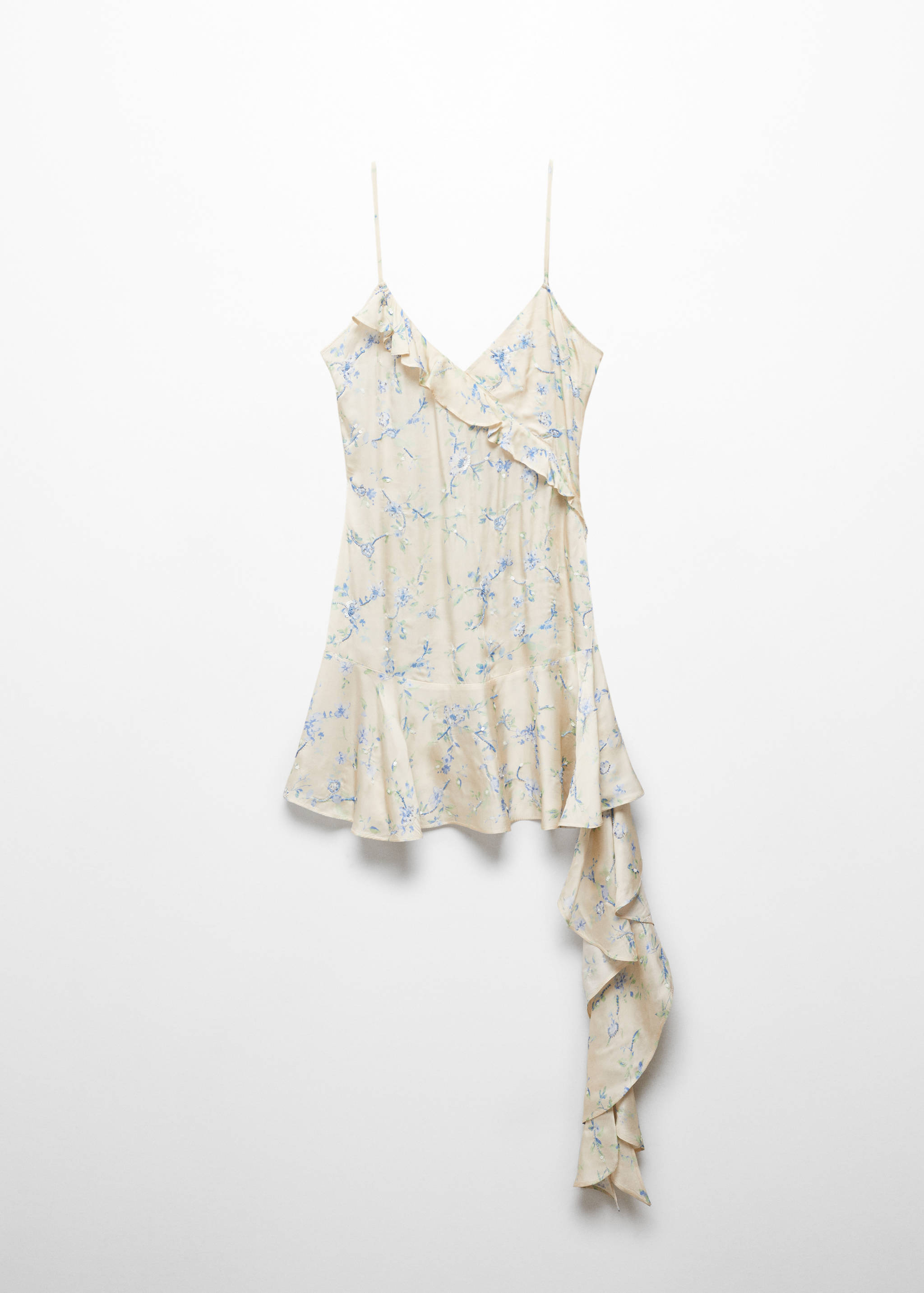 Robe à fleurs volantée - Article sans modèle