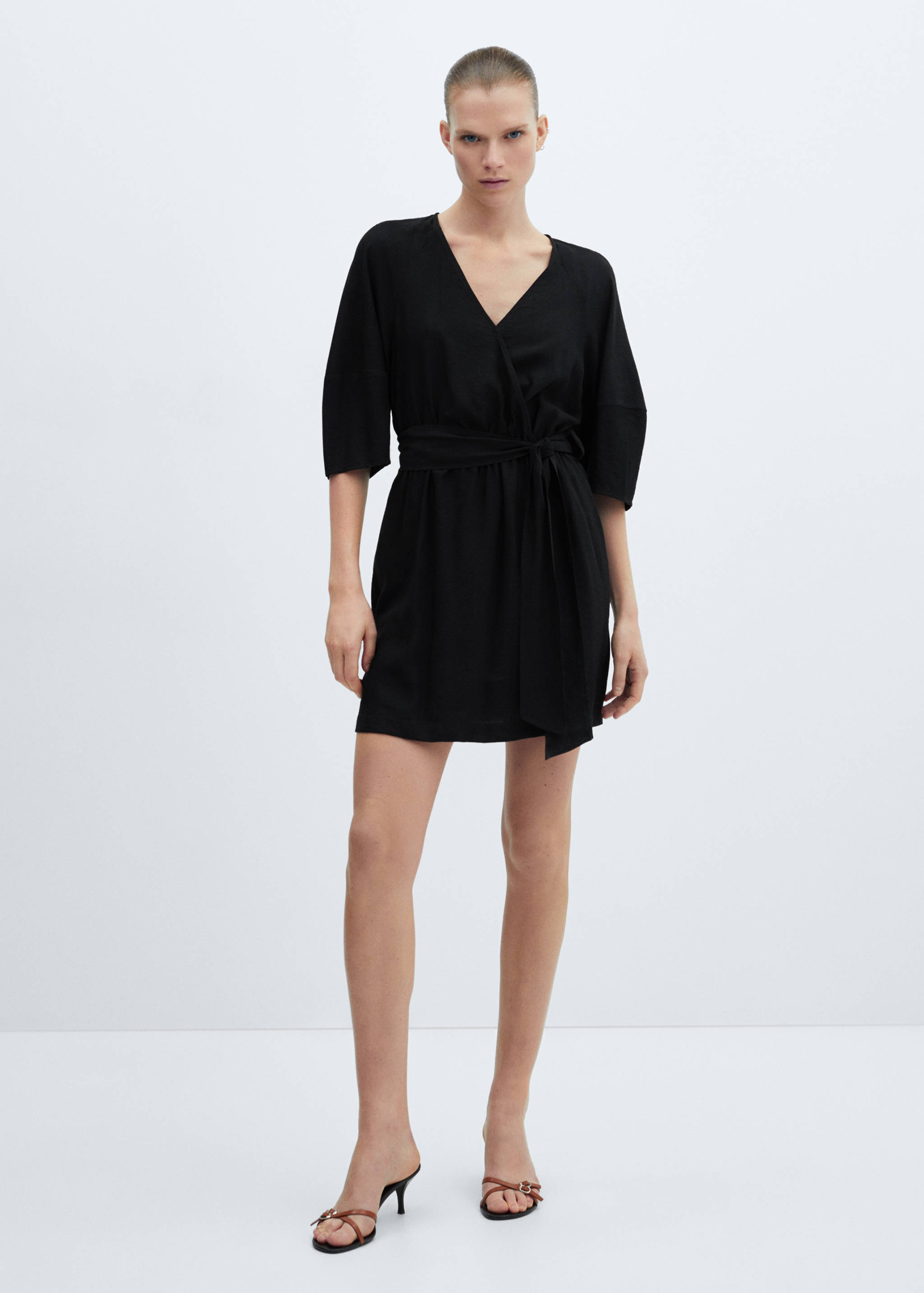 Wikkeljurk met strik - Overzichtstekening