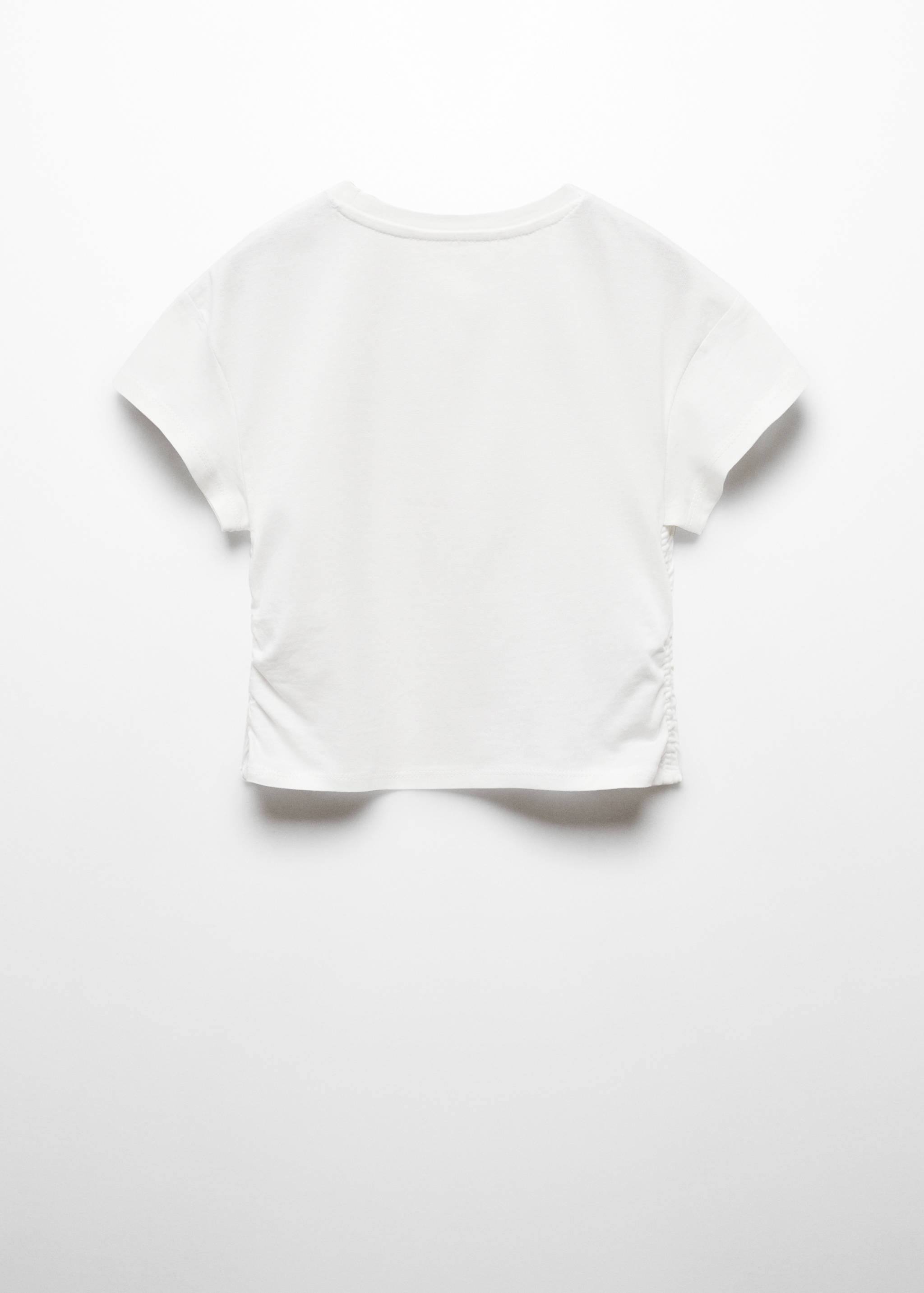 Baumwoll-T-Shirt mit Raffdetail - Rückseite des Artikels