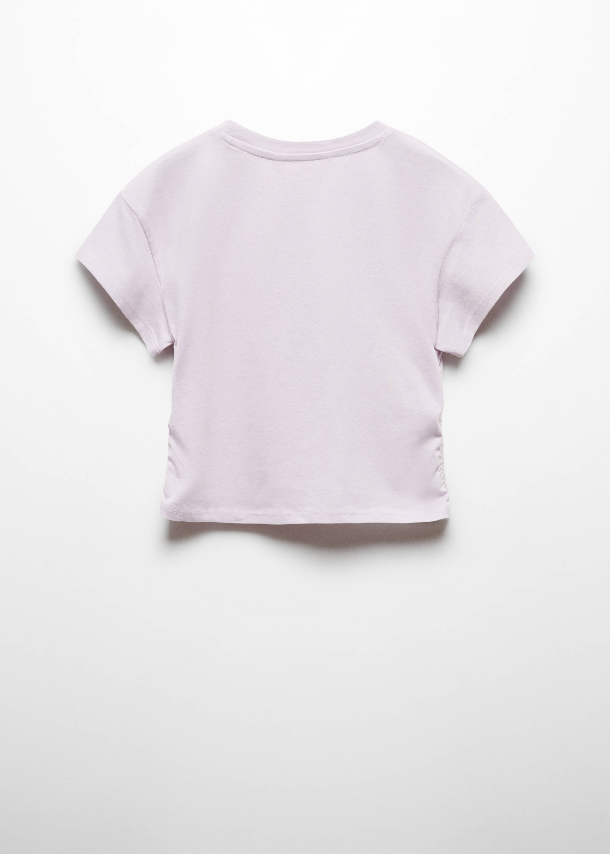 Baumwoll-T-Shirt mit Raffdetail - Rückseite des Artikels