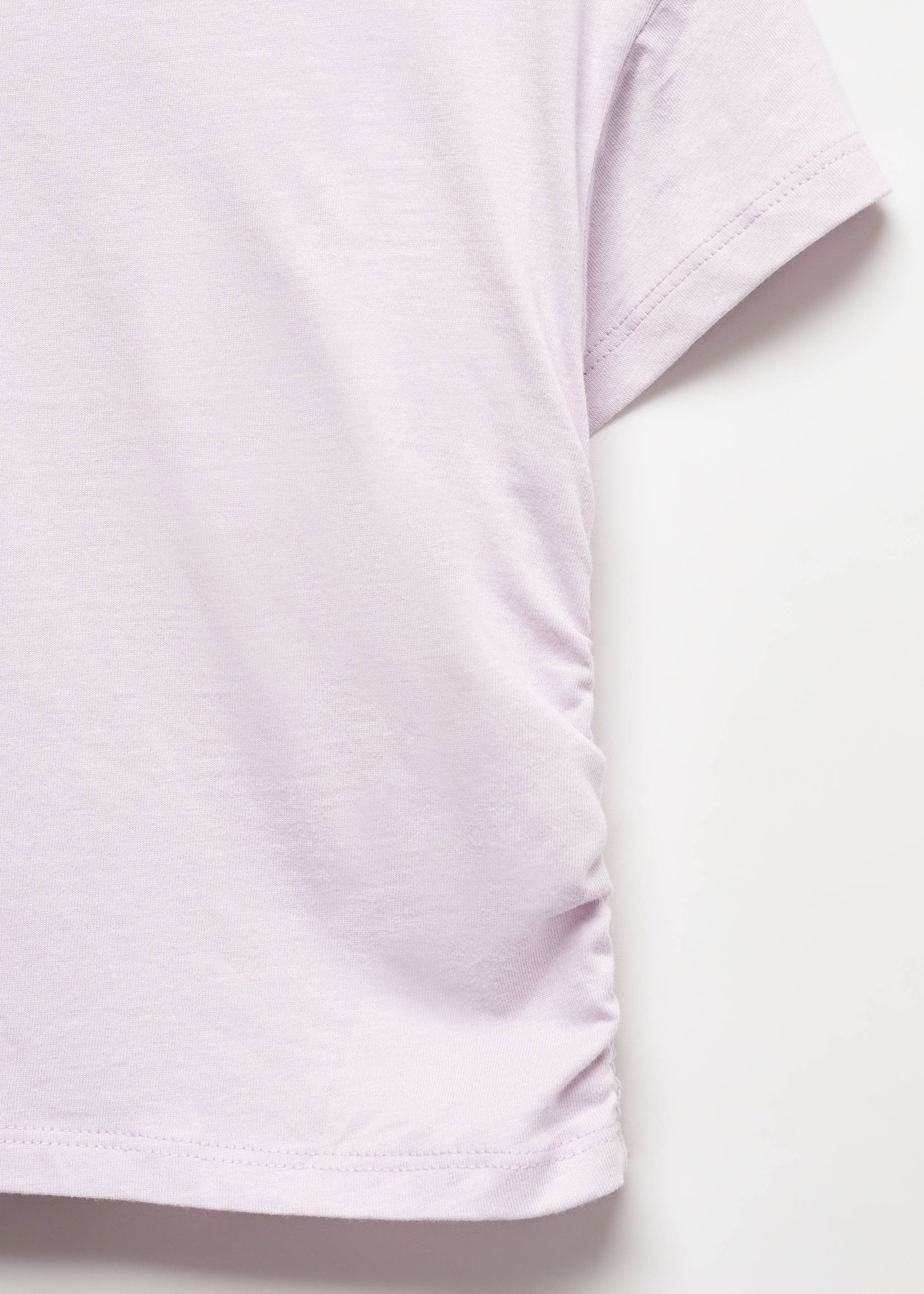 Baumwoll-T-Shirt mit Raffdetail - Detail des Artikels 8