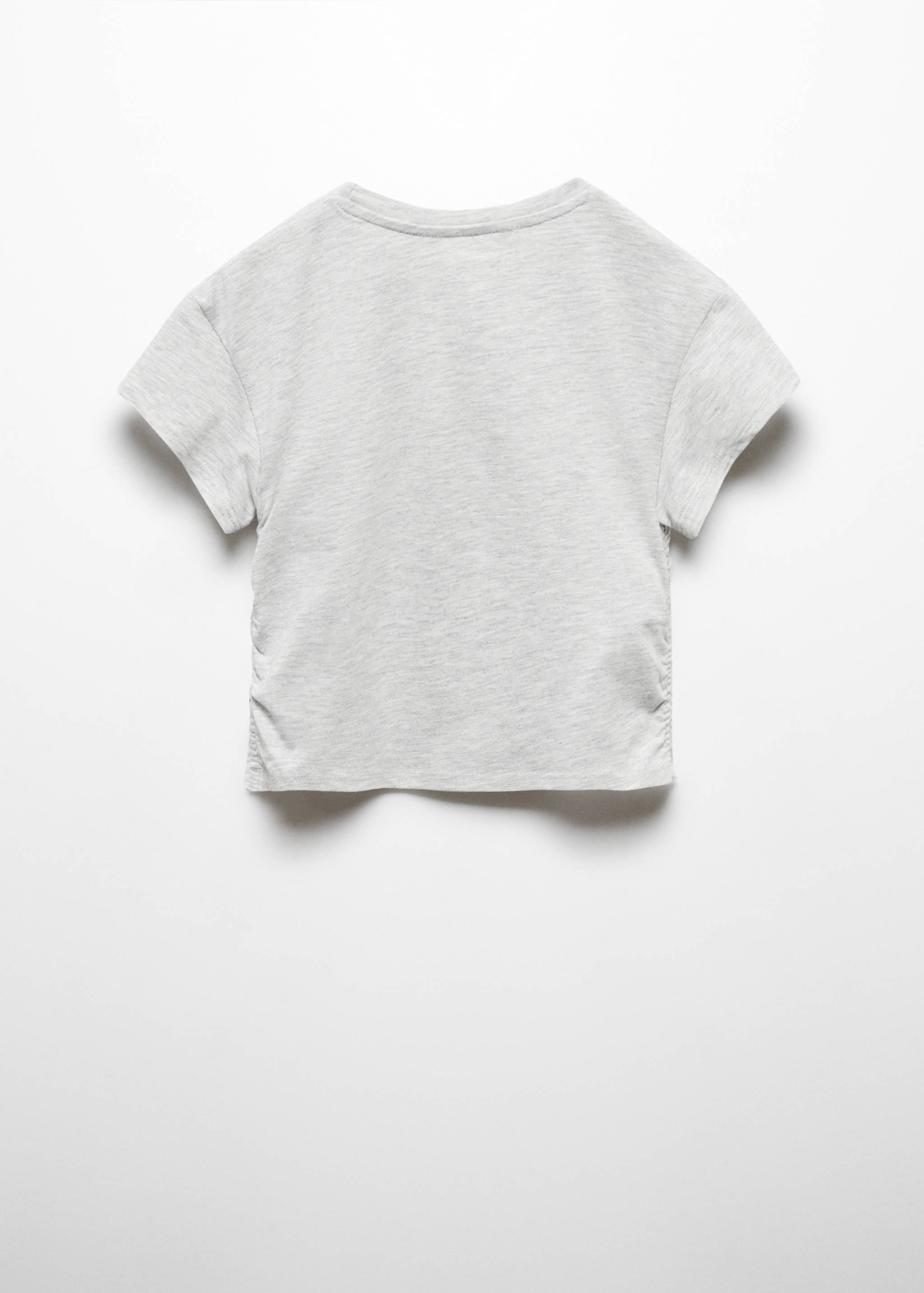 Baumwoll-T-Shirt mit Raffdetail - Rückseite des Artikels