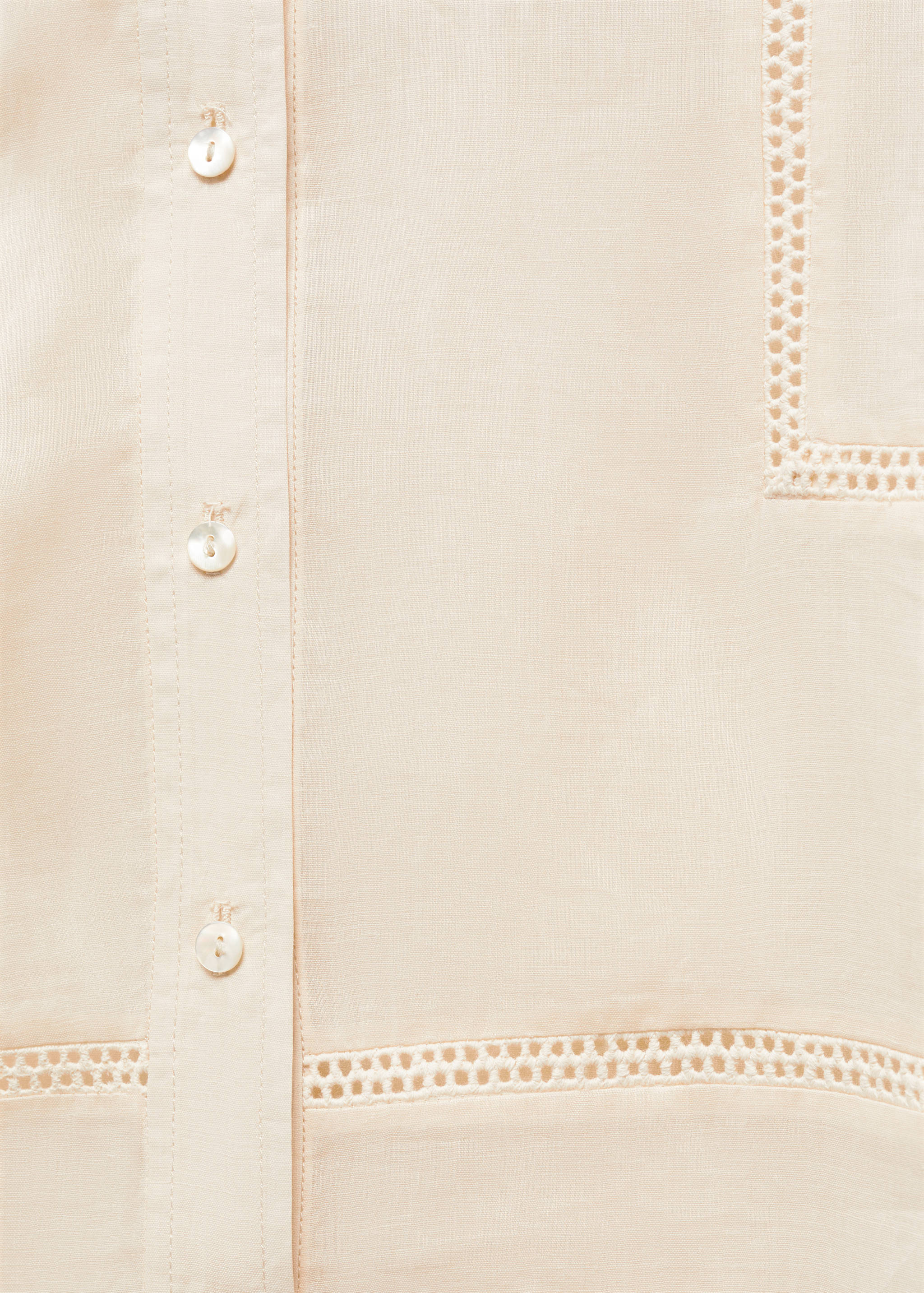 Chemise ramie détails brodés - Détail de l'article 8