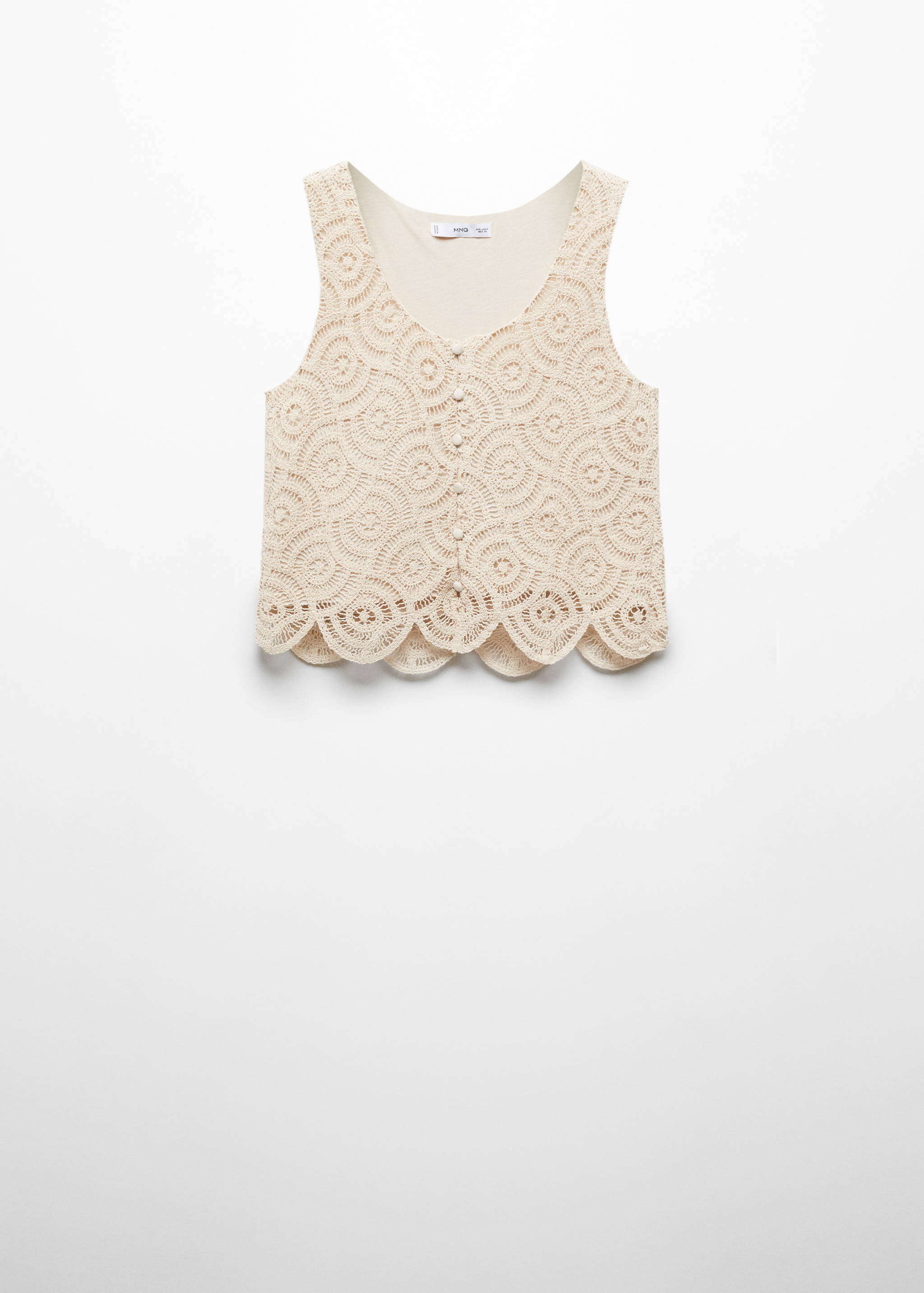 Top crochet botones - Artículo sin modelo