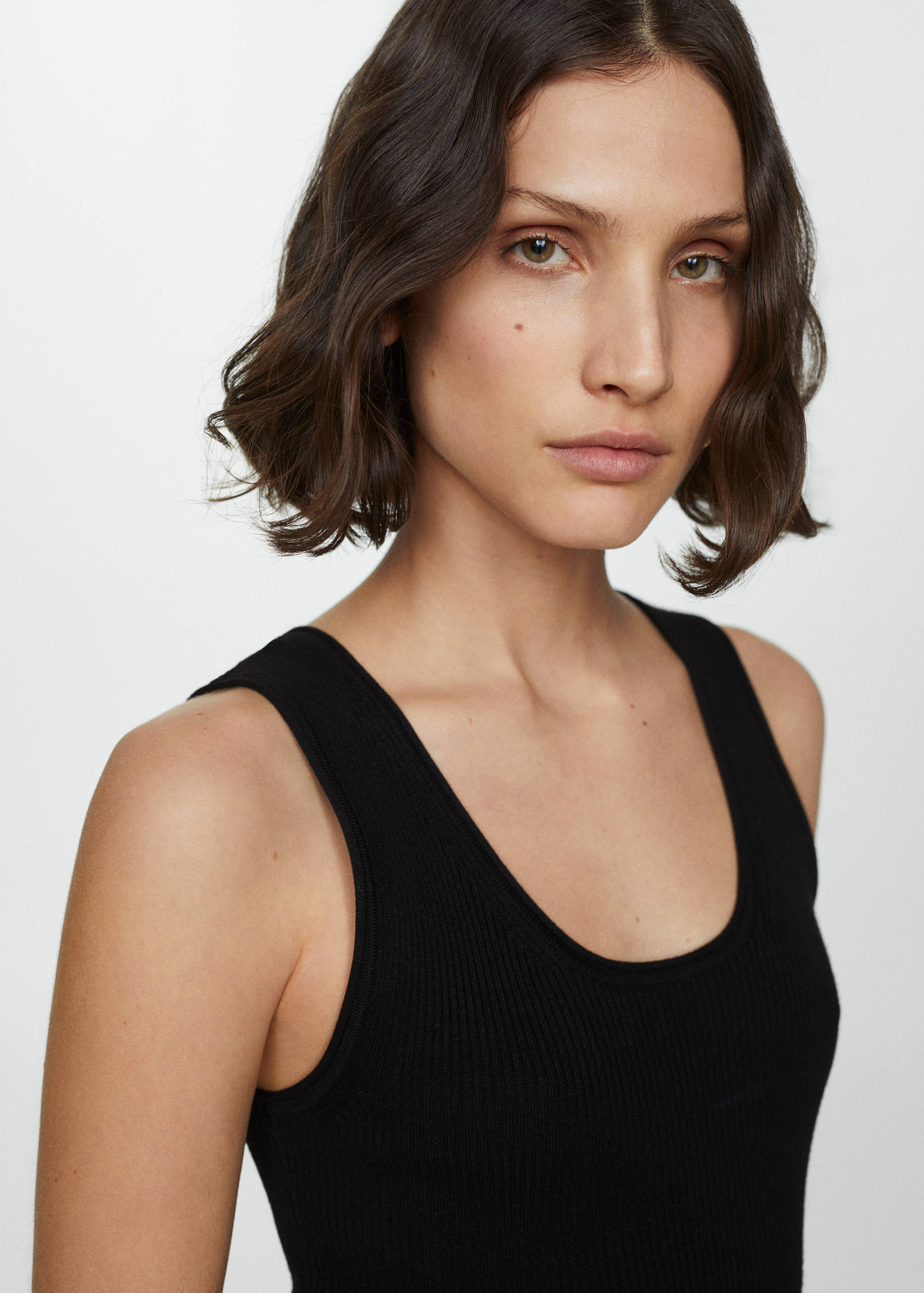 Ribbed long dress - Details of the article 1