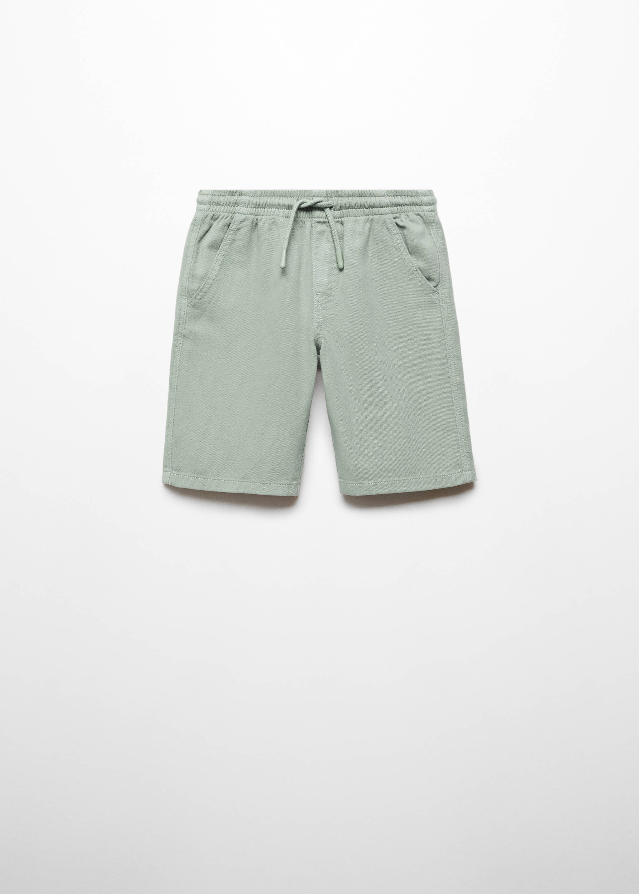 松紧腰身百慕大短裤 - null