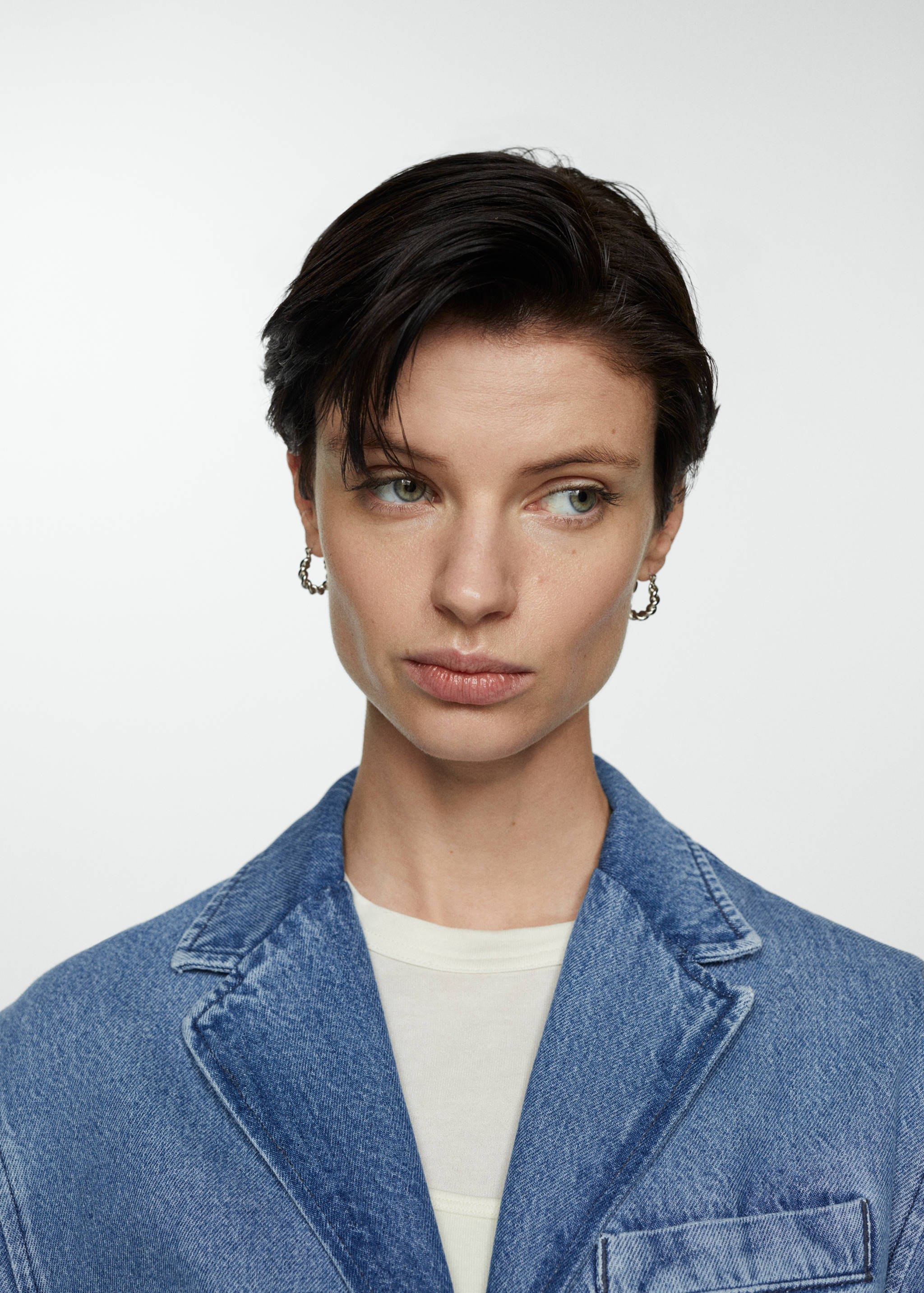 Denim blazer met knopen - Detail van het artikel 1