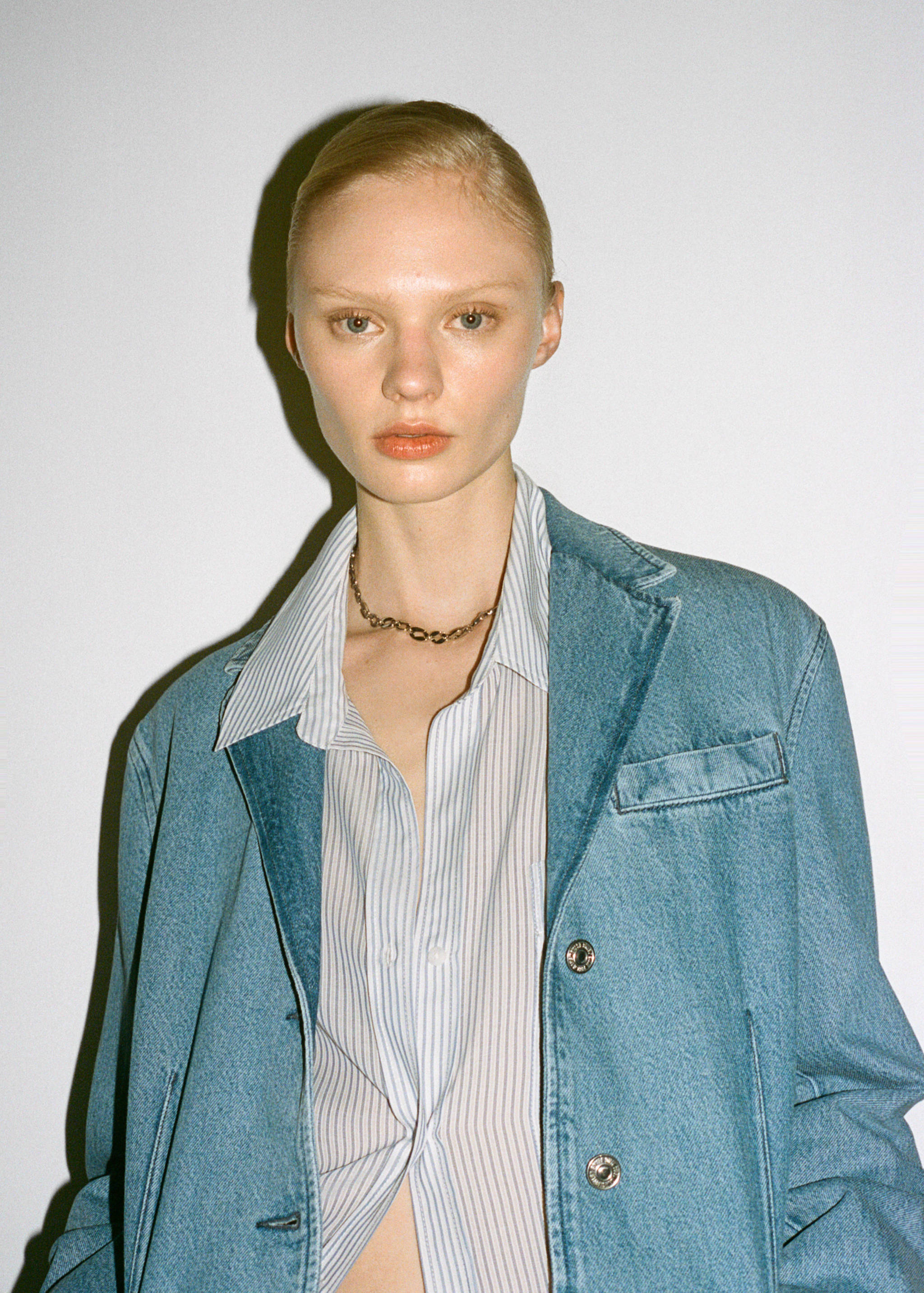 Denim blazer met knopen - Detail van het artikel 7