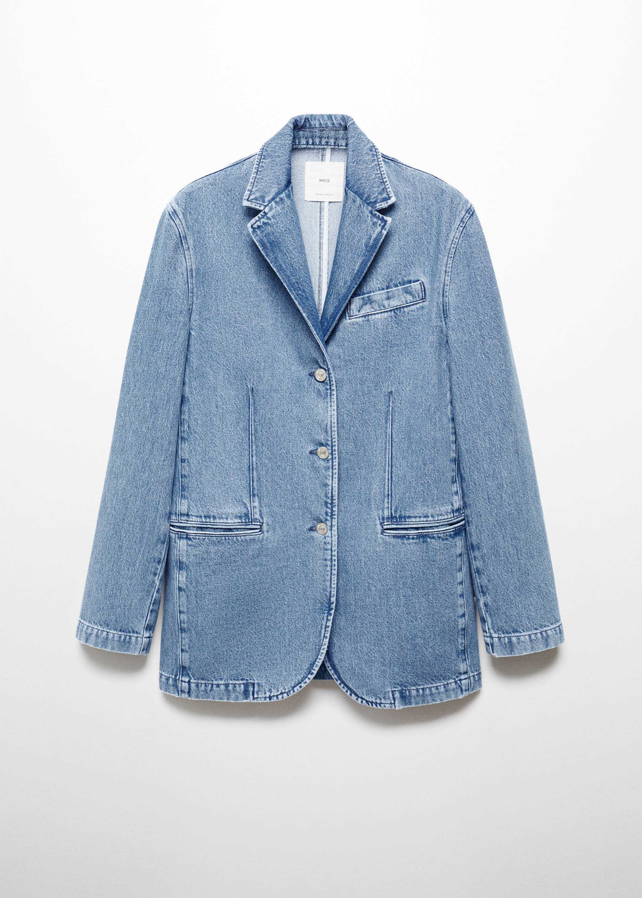 Denim blazer met knopen - Artikel zonder model