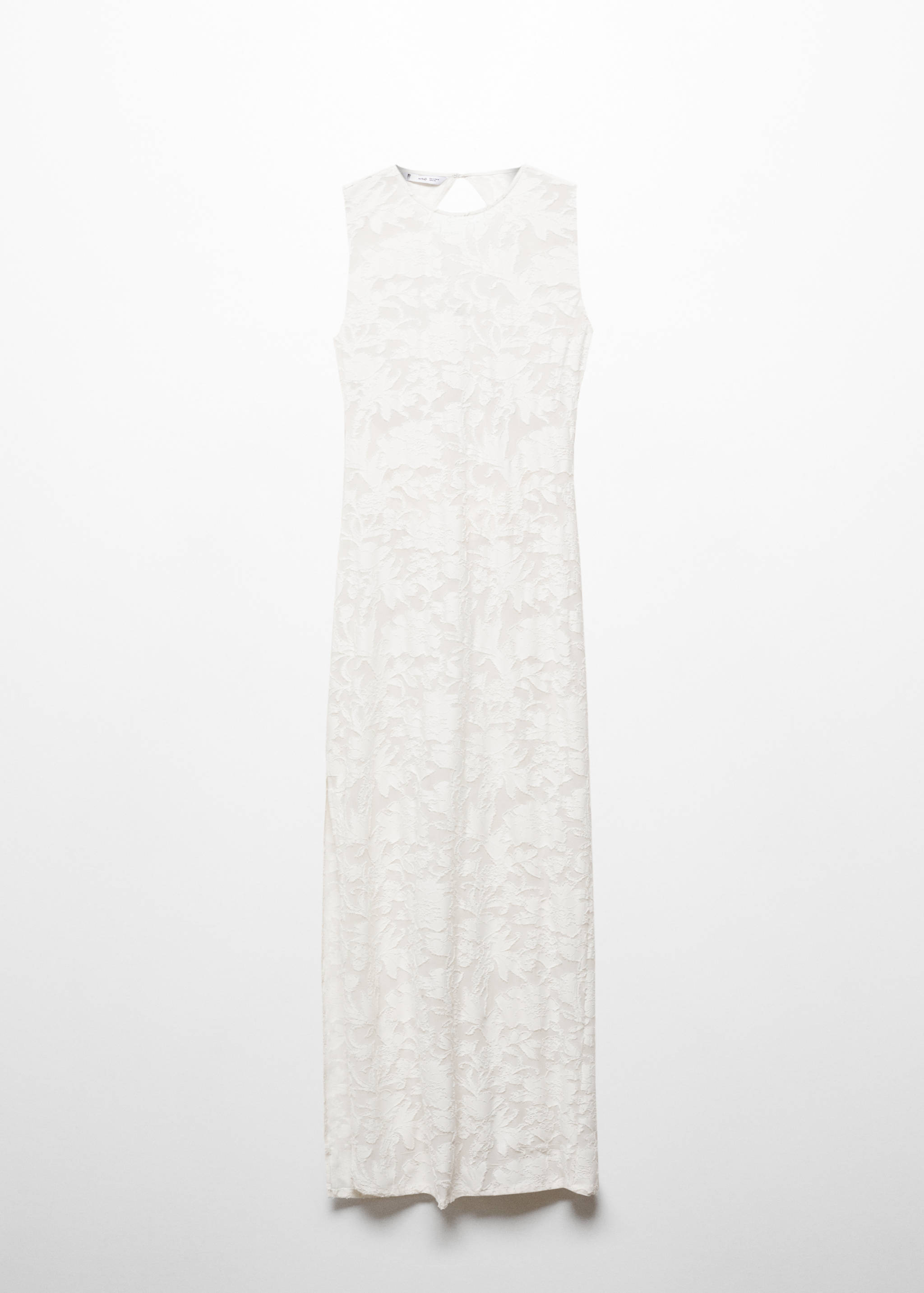 Jacquard dress with opening - Article without model