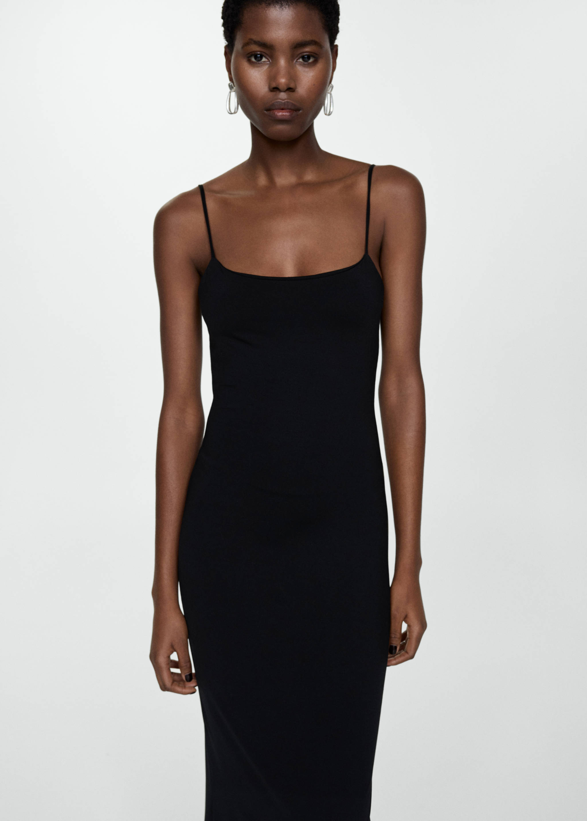 Long fitted dress - Medium plane