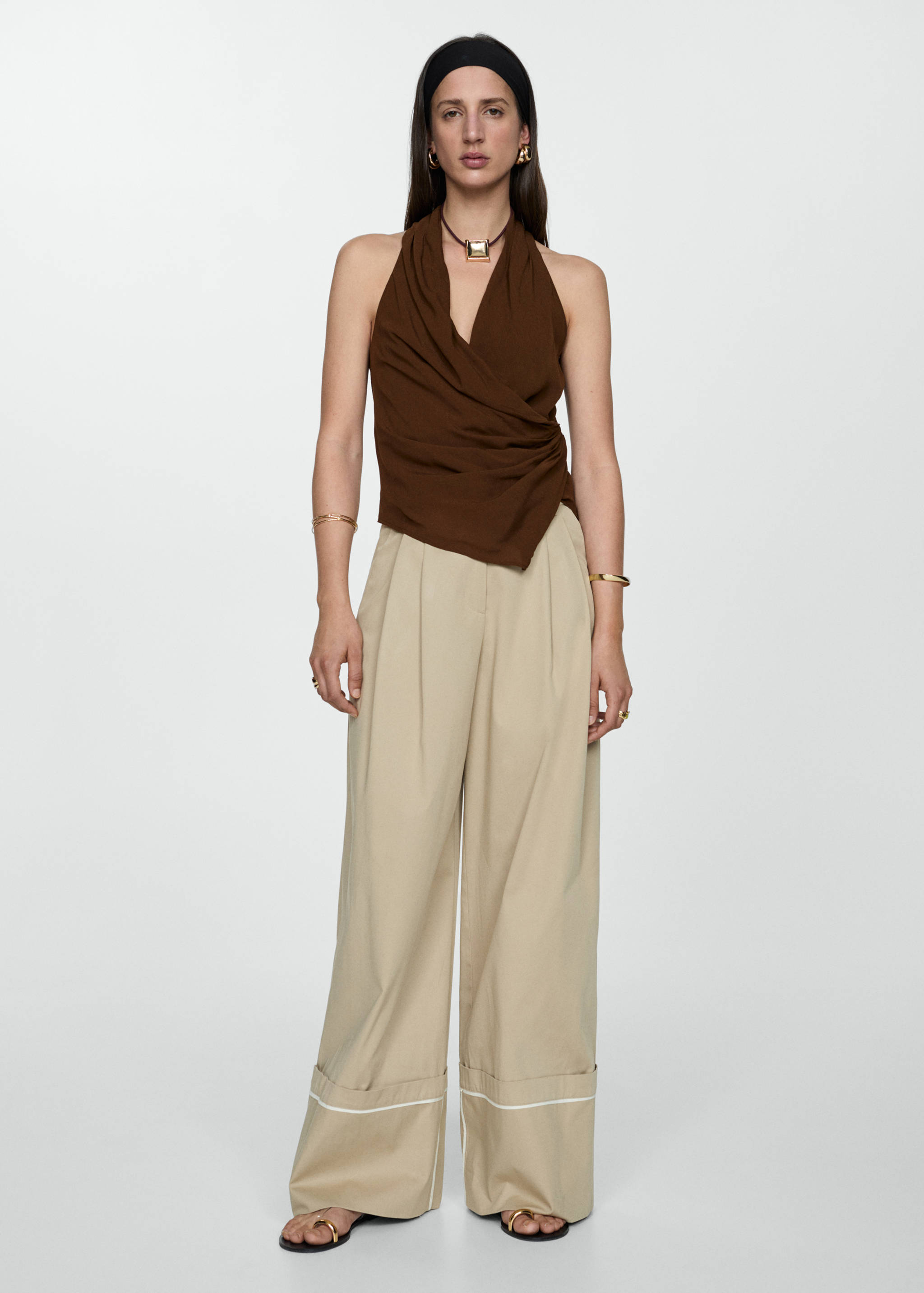 Draped wrap top - General plane