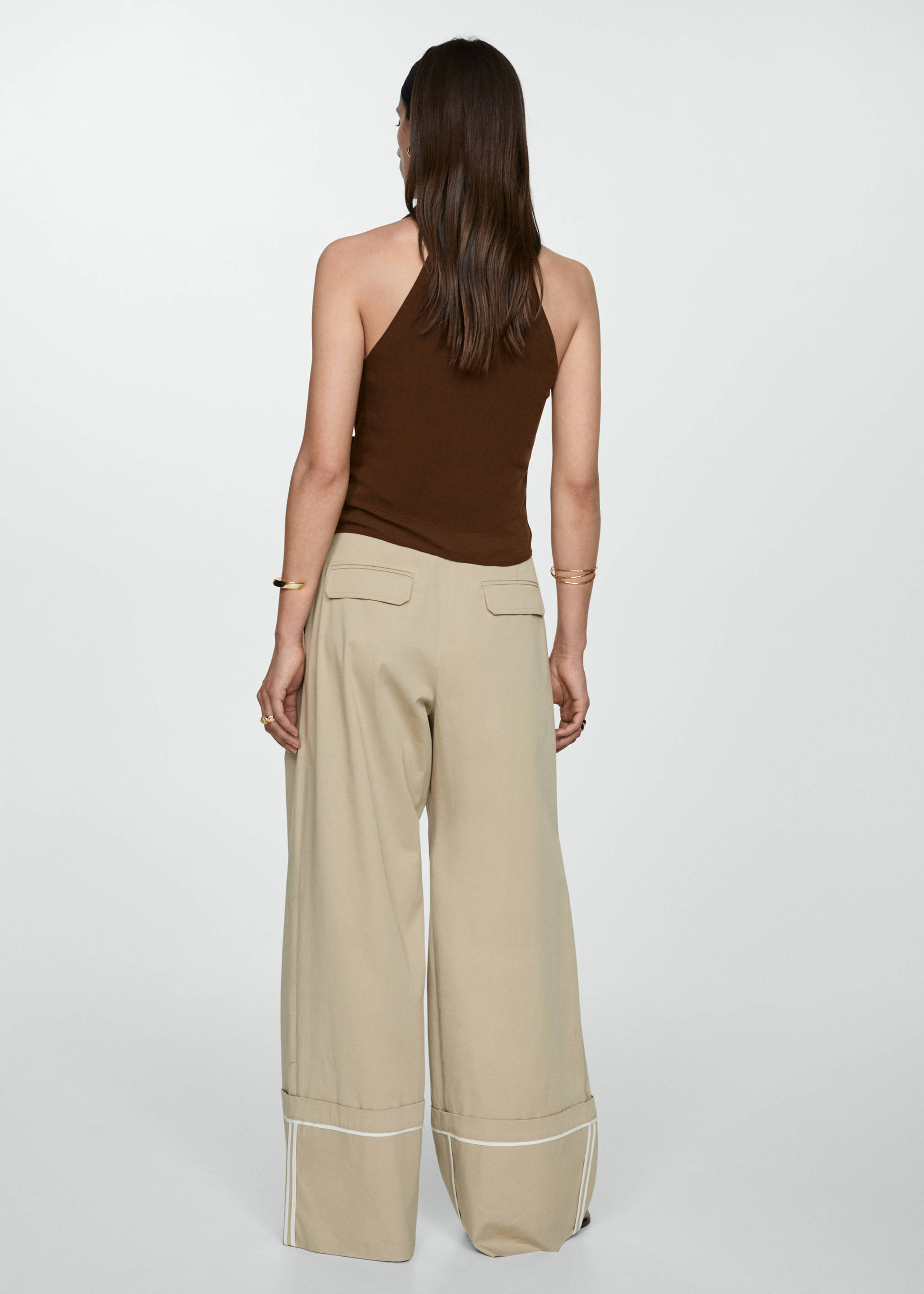 Draped wrap top - Reverse of the article