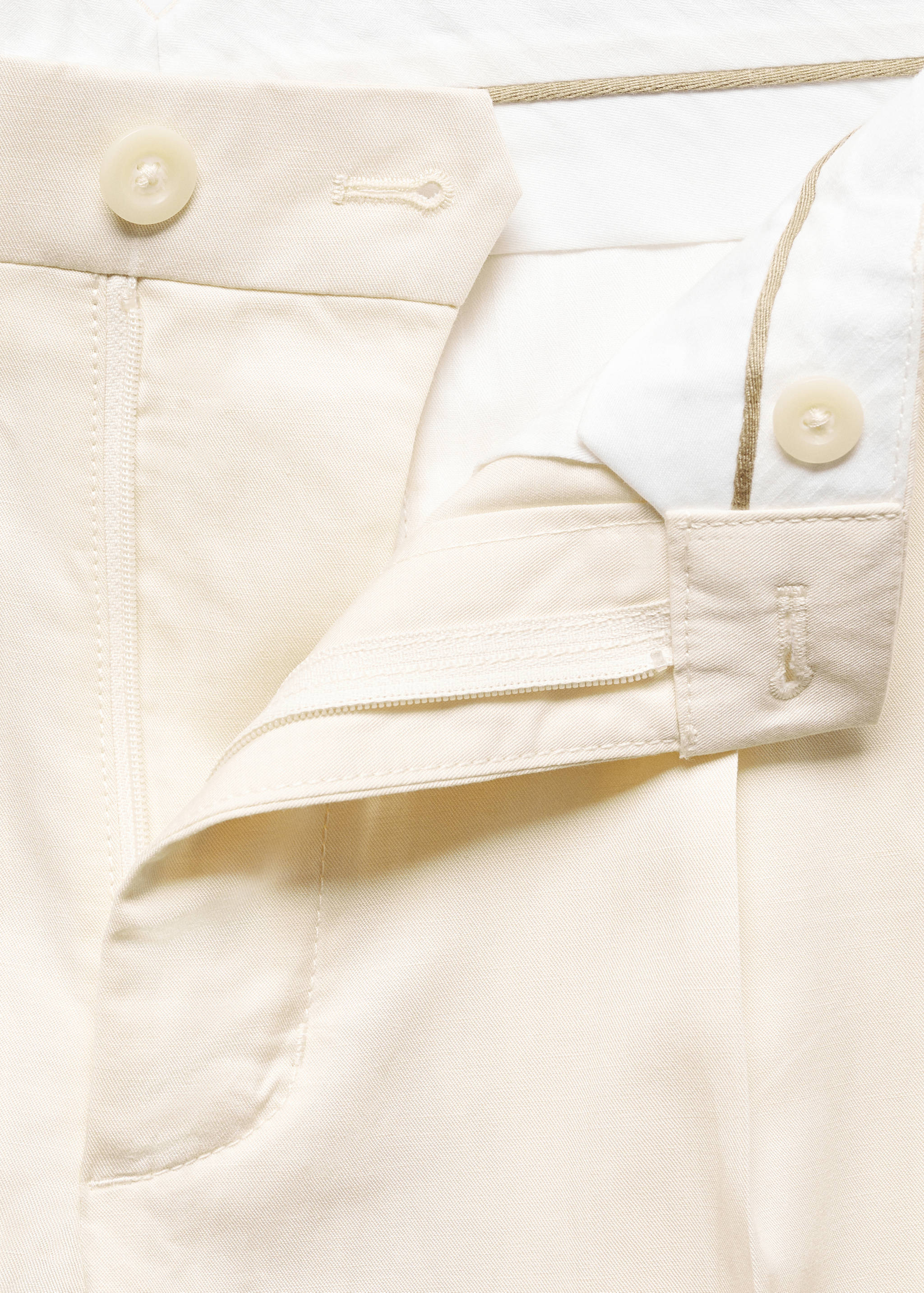 Linen-blend bermuda shorts with pleats - Details of the article 8