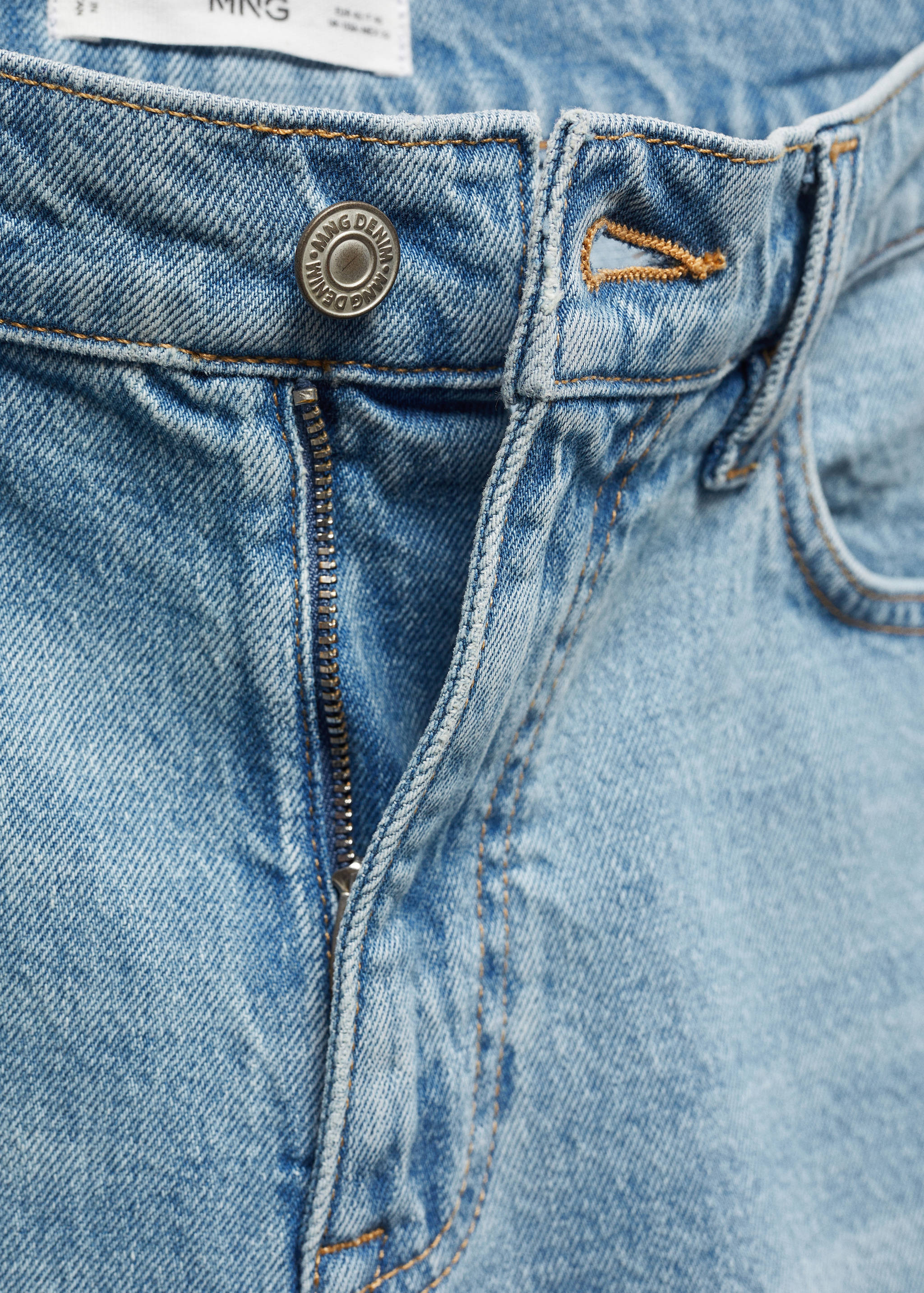 Regular-fit denim bermuda shorts - Details of the article 8