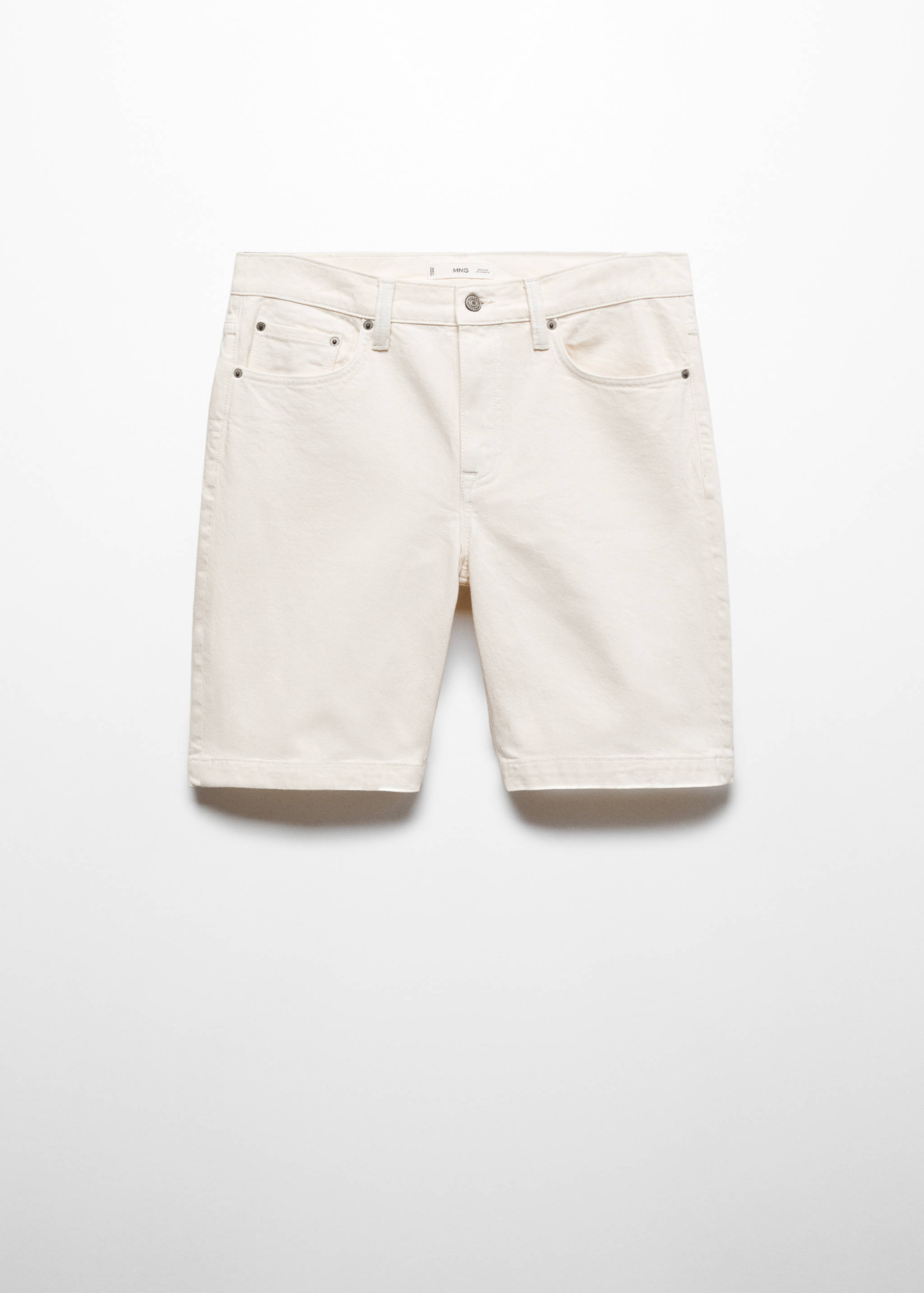 Regular-fit denim bermuda shorts - Article without model