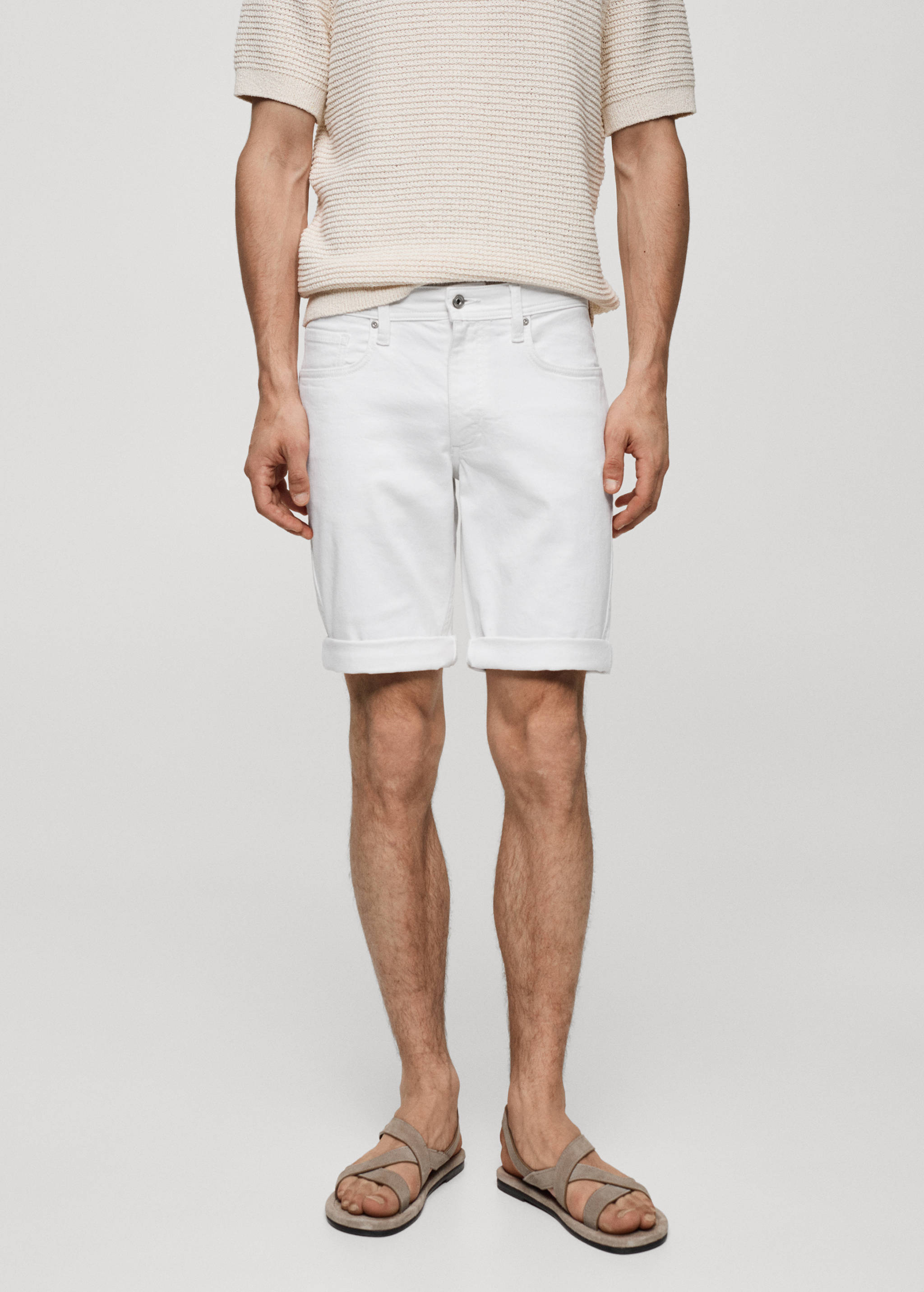 Bermuda en jean slim fit - Plan moyen