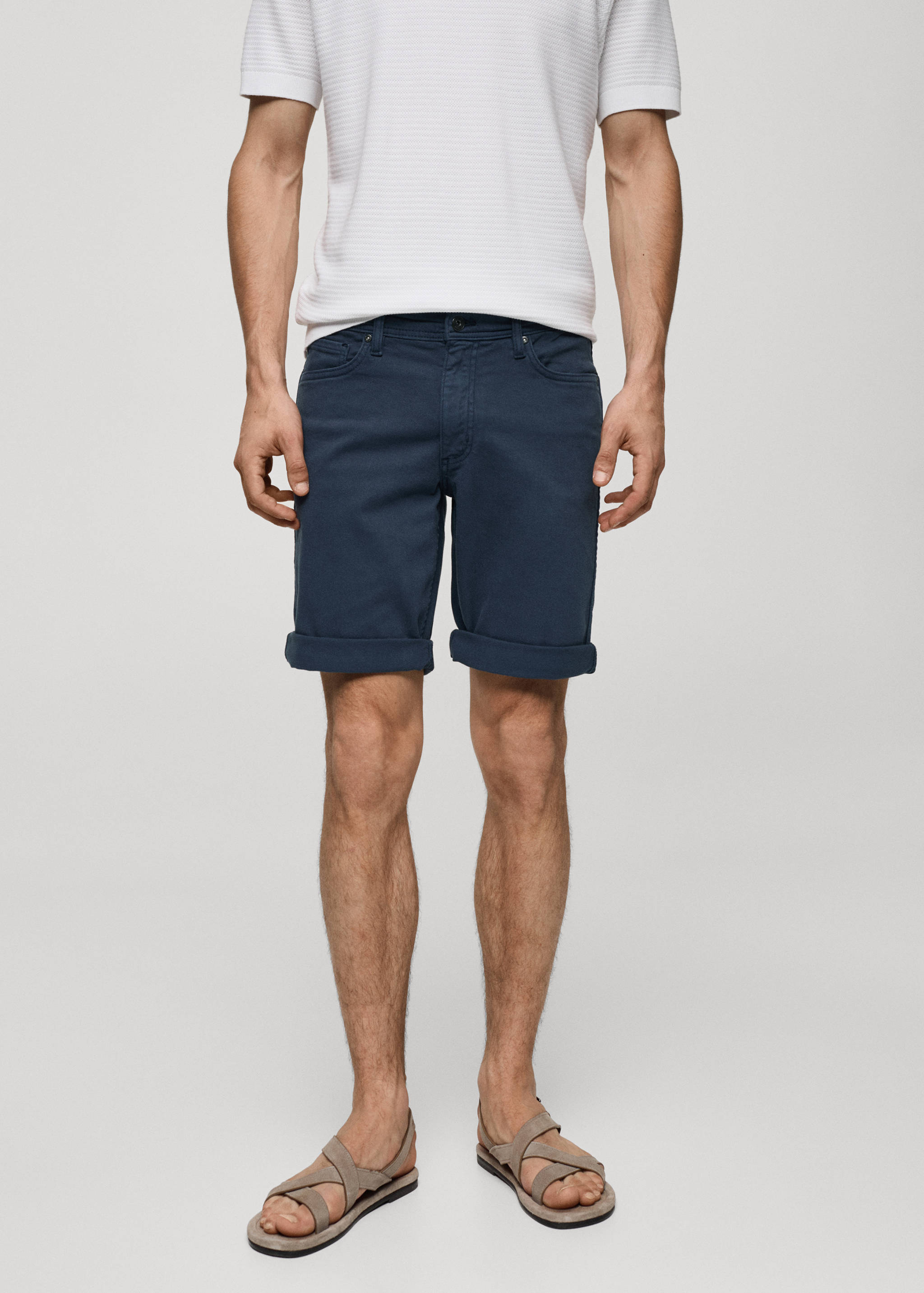 Bermuda en jean slim fit - Plan moyen