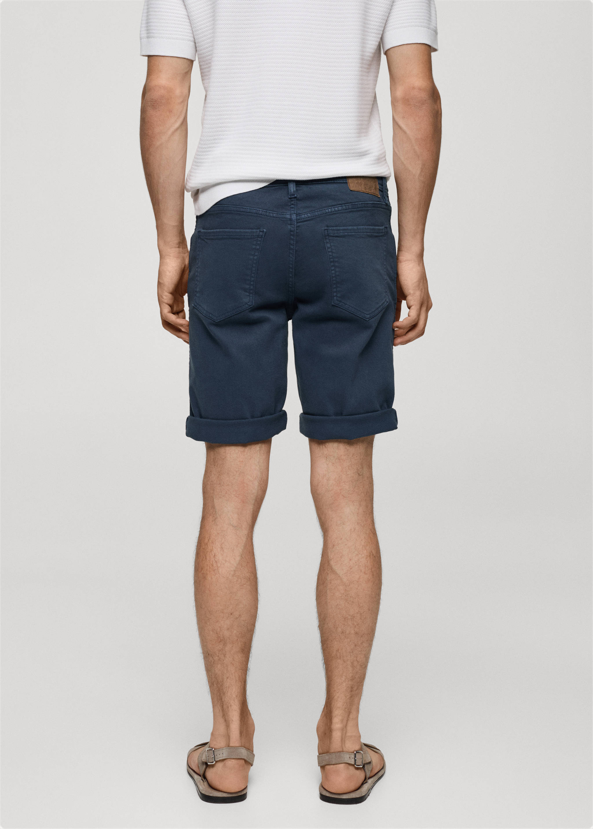 Bermuda en jean slim fit - Verso de l’article