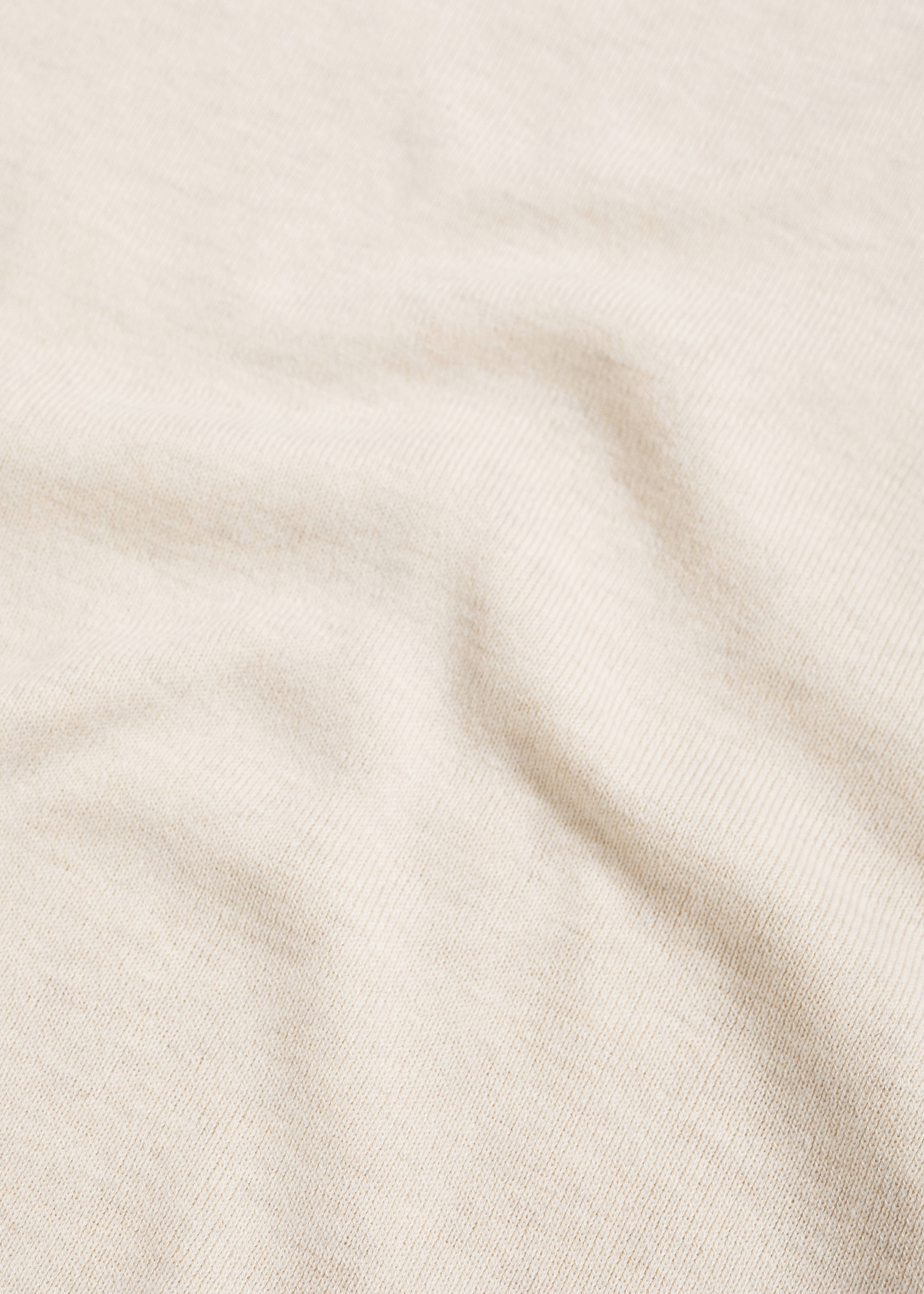 Cotton blend knitted t-shirt - Details of the article 0