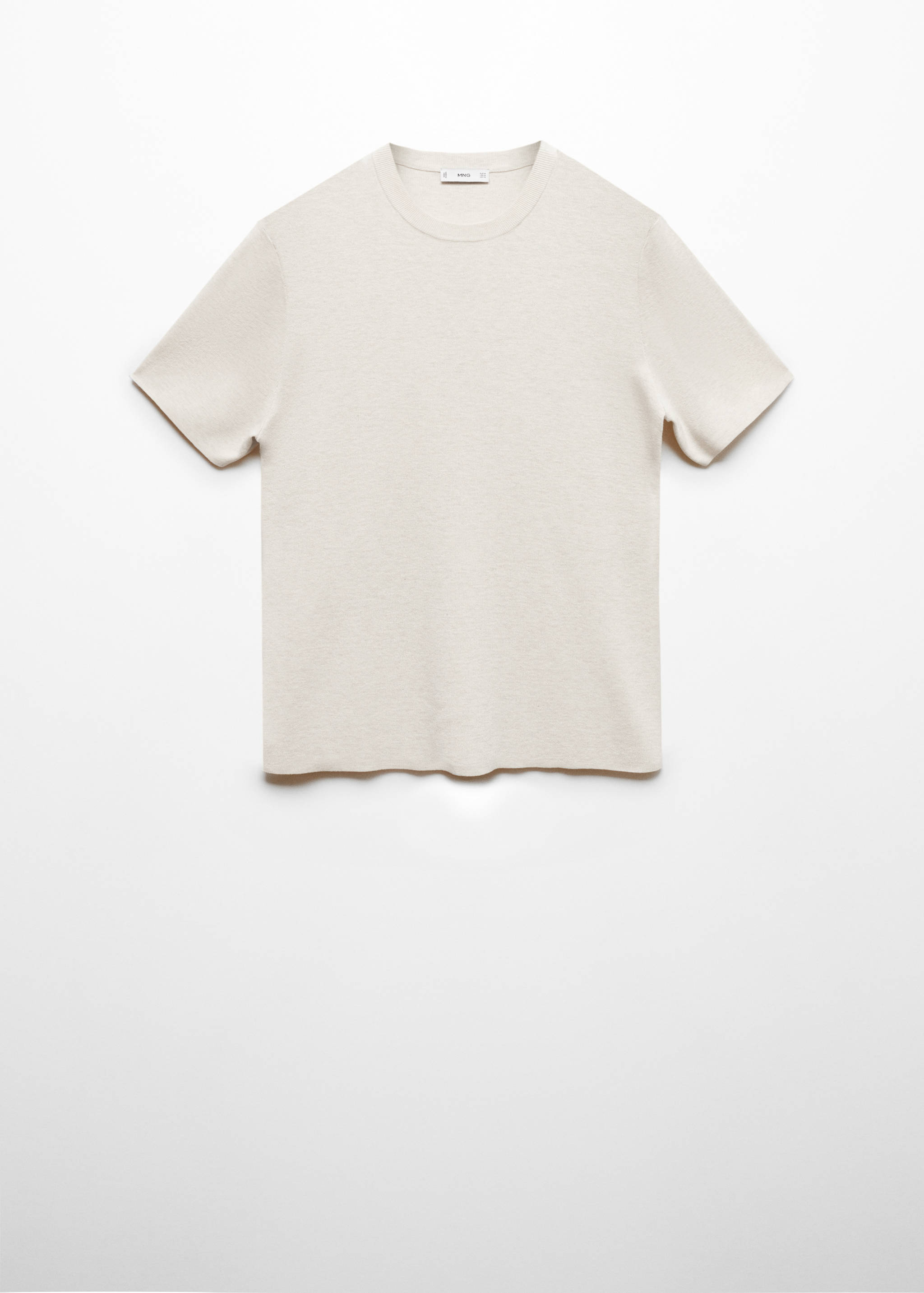 Cotton blend knitted t-shirt - Article without model