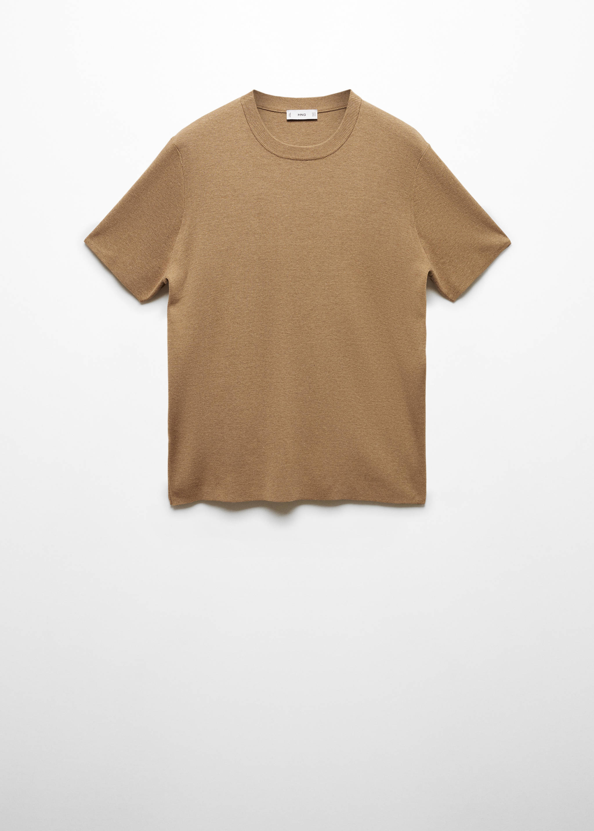 Cotton blend knitted t-shirt - Article without model