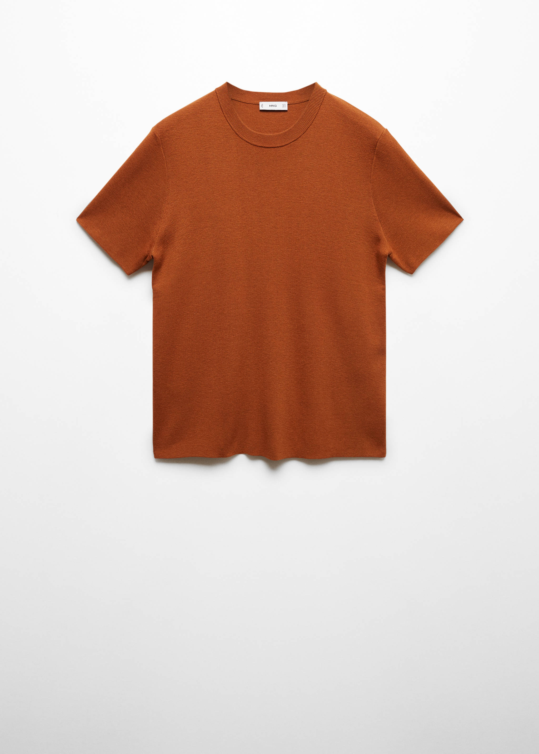 Cotton blend knitted t-shirt - Article without model