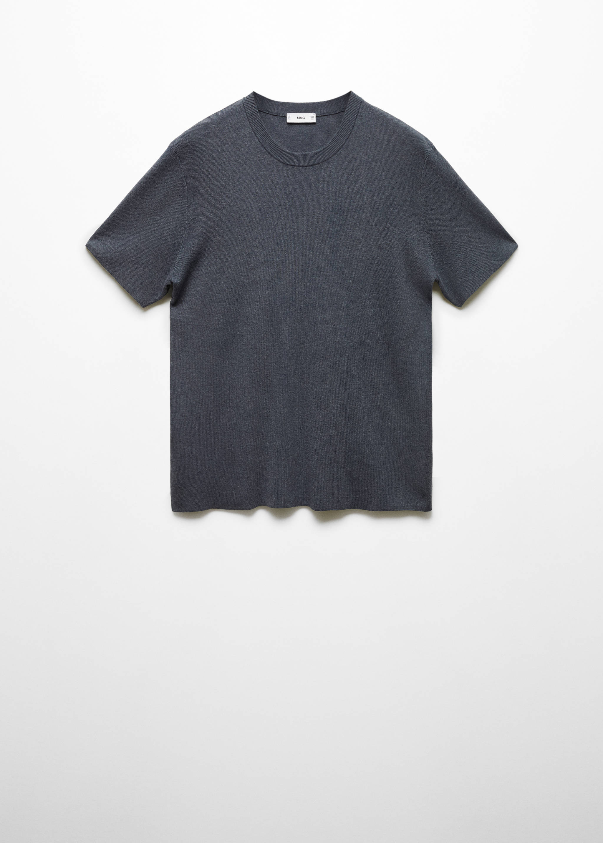 Cotton blend knitted t-shirt - Article without model