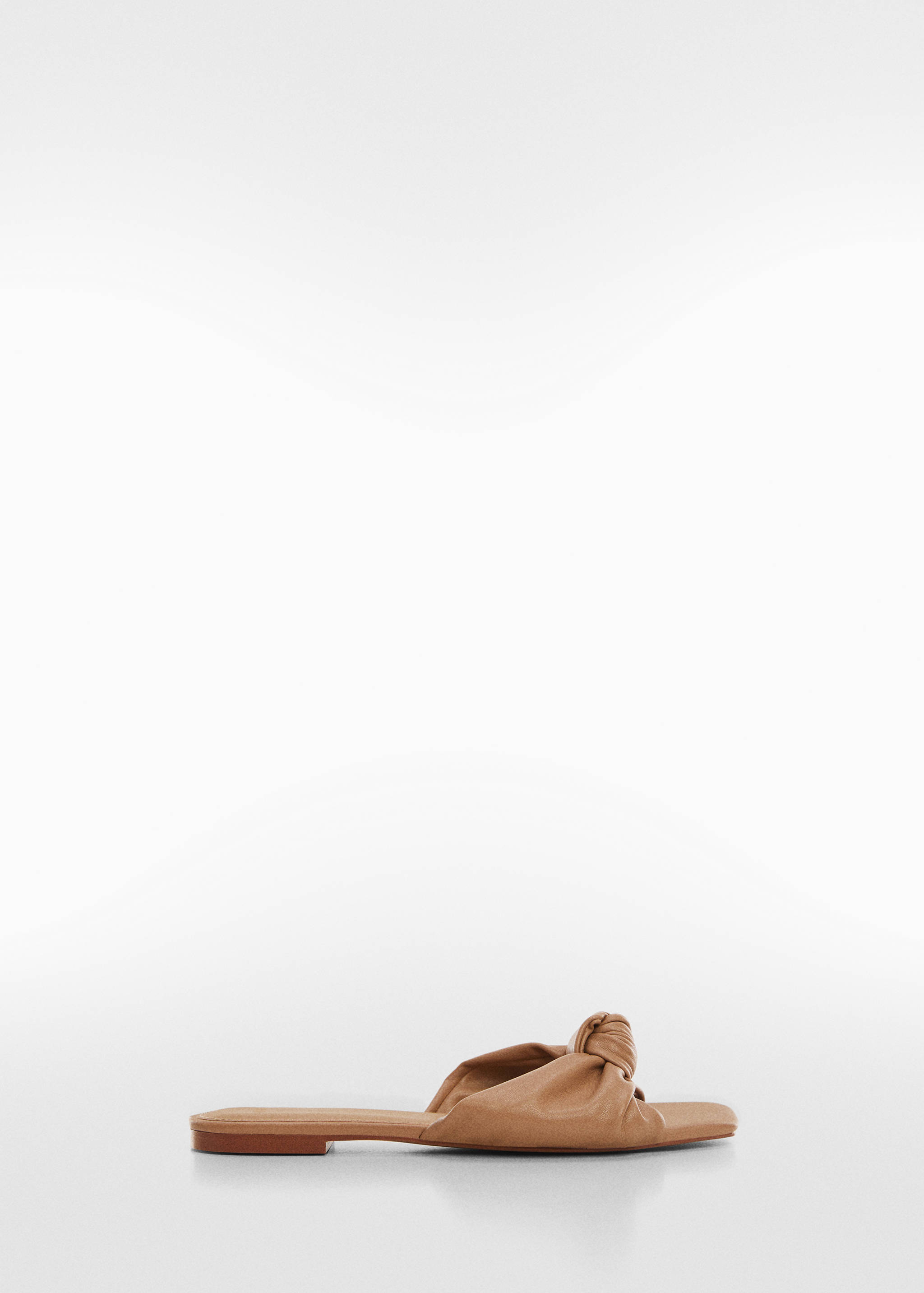 Square-toe sandals with knot detail - Article without model
