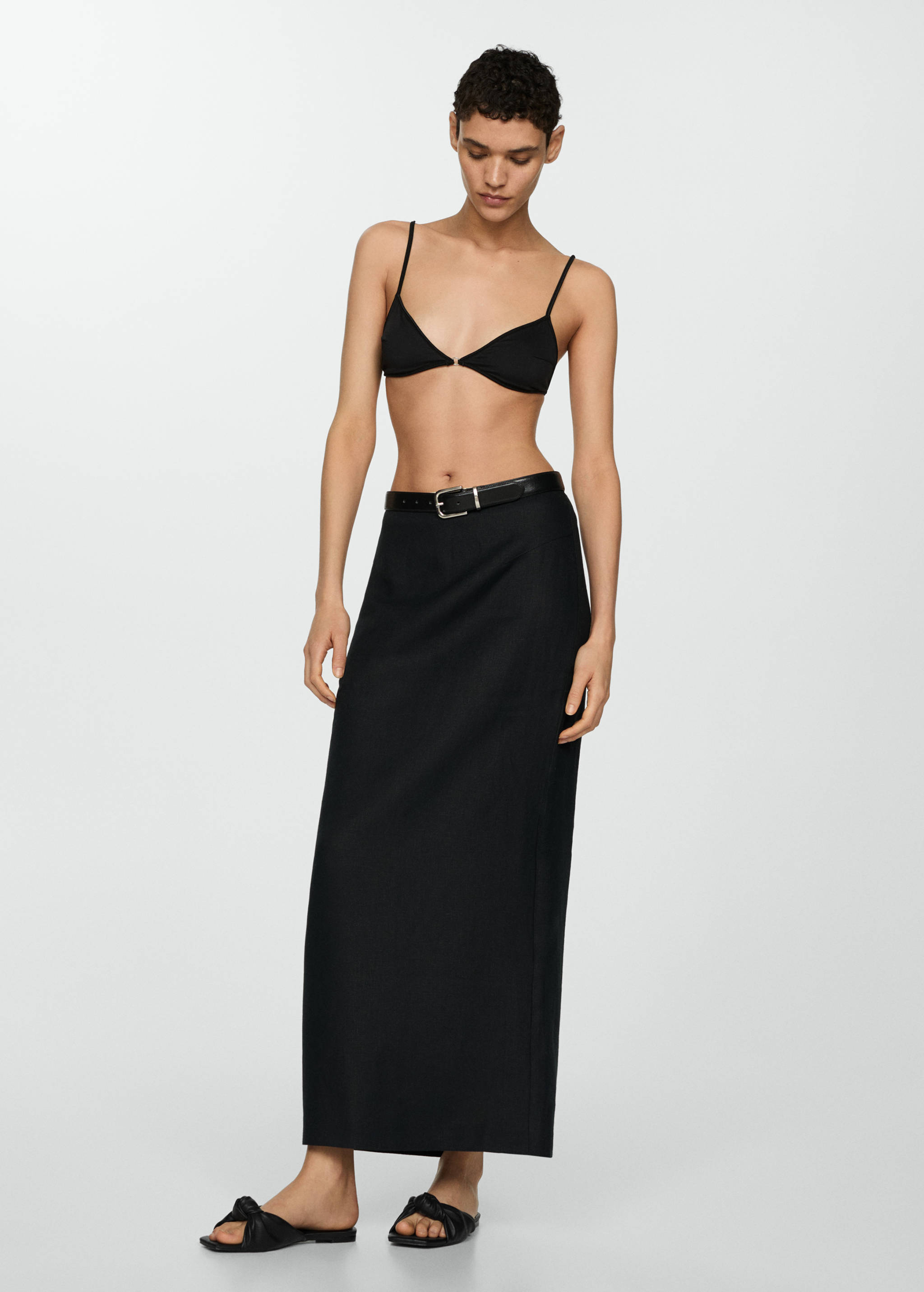 Sandales nœud bout carré - Plan général