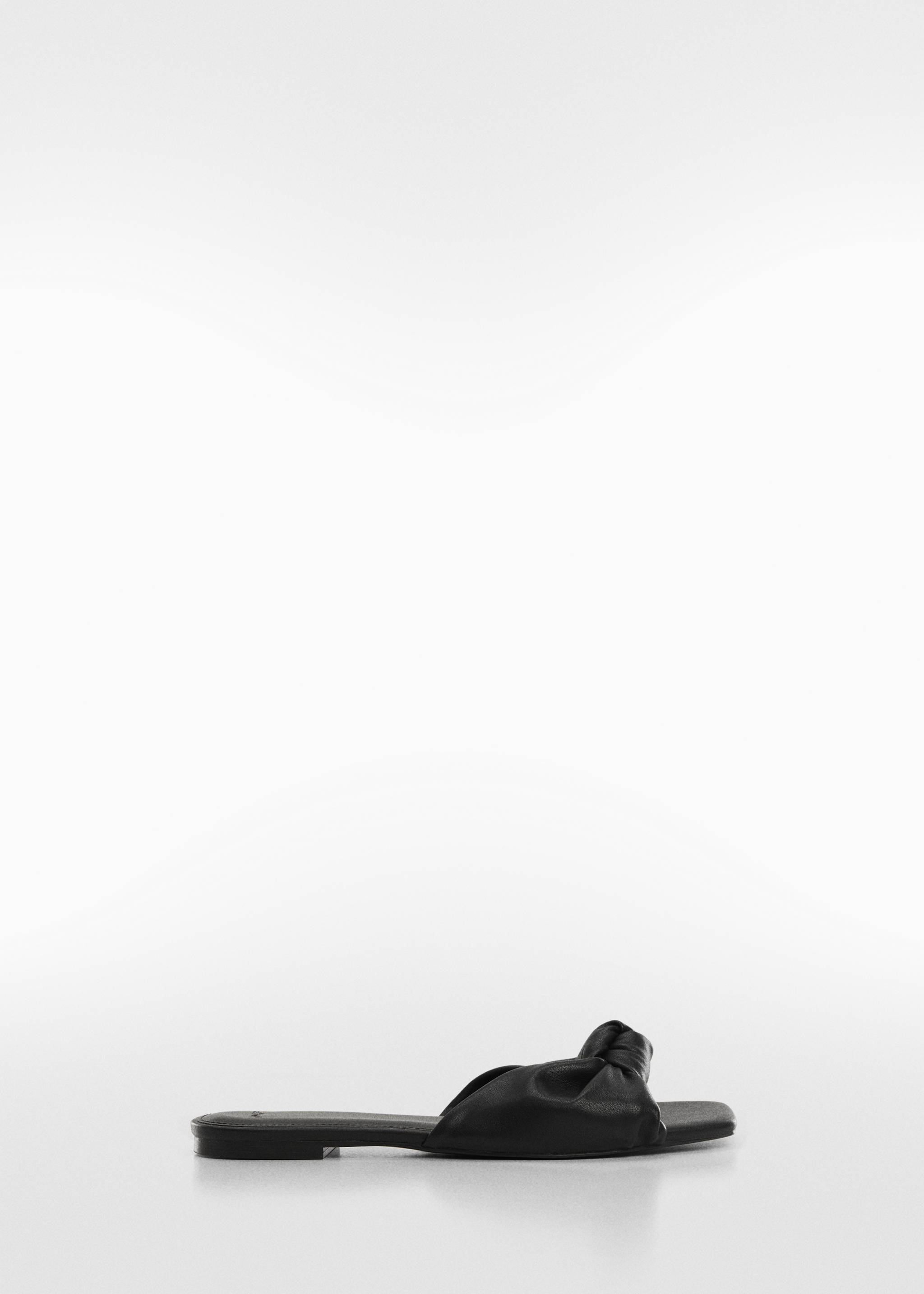 Square-toe sandals with knot detail - Article without model