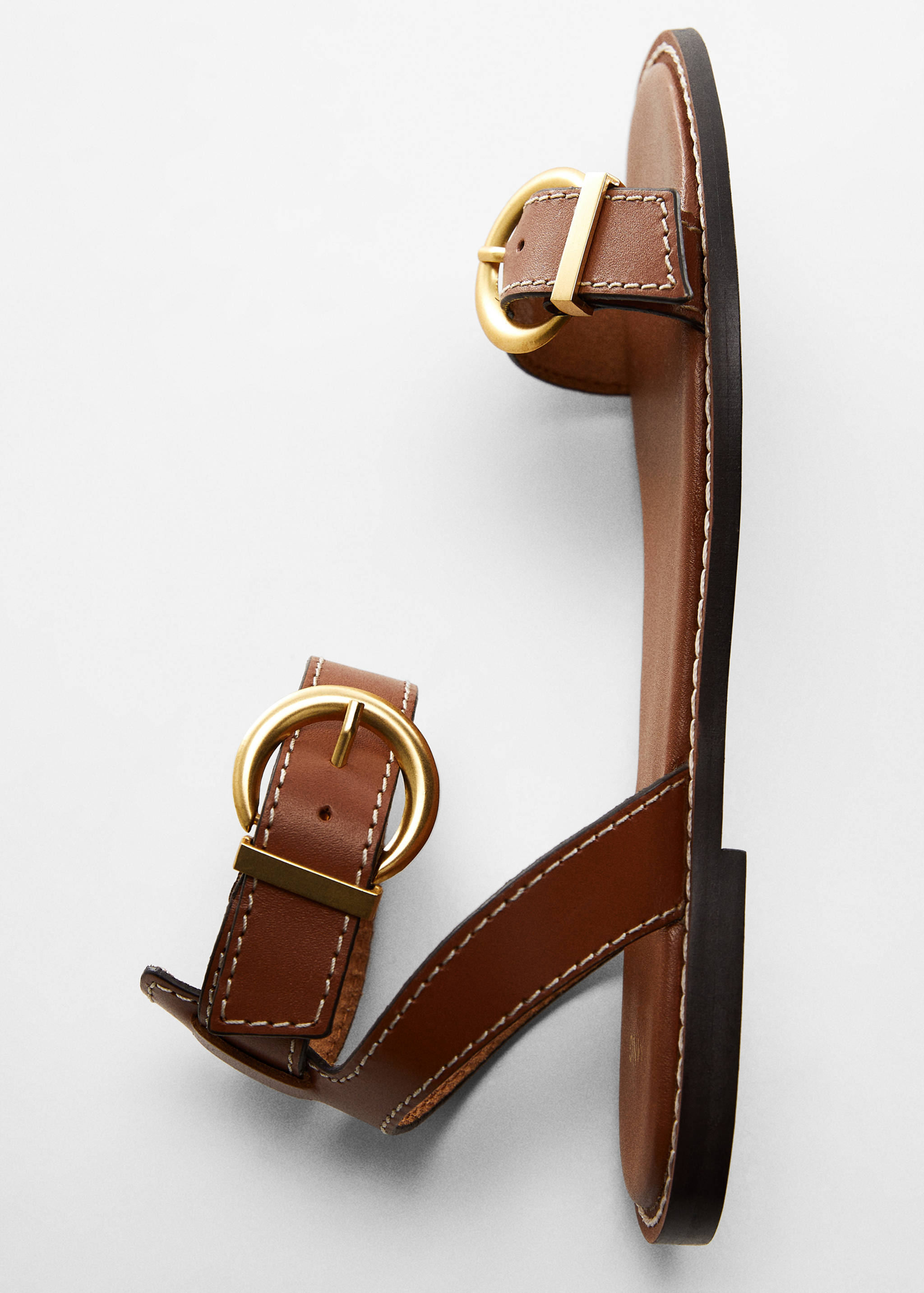 Шкіряні сандалі з ремінцями - Детальніше про товар 5