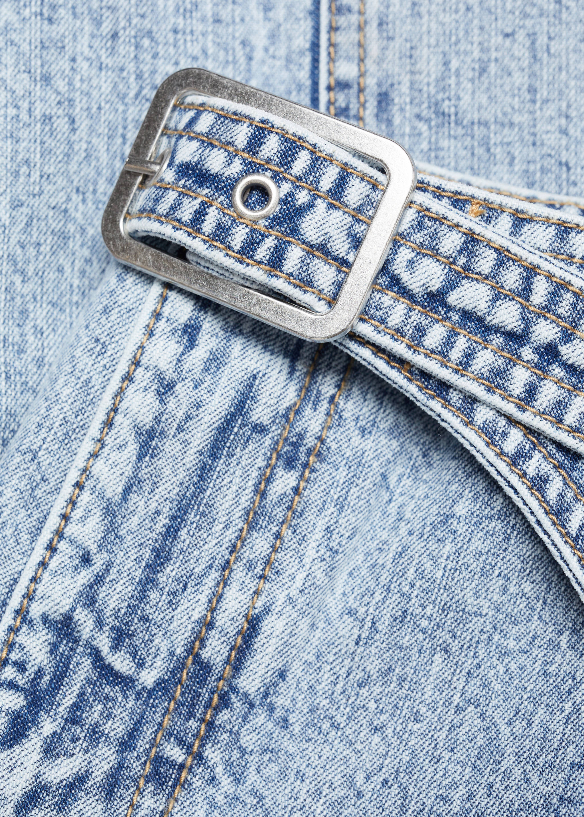 Jupe en jean midi ceinture - Détail de l'article 8