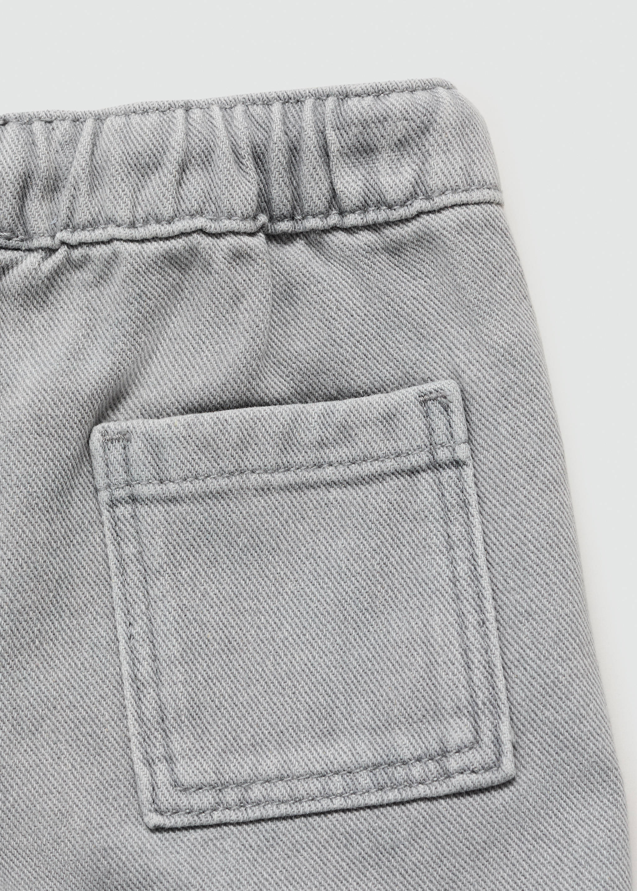 Comfy-fit denim Bermuda shorts - Details of the article 0