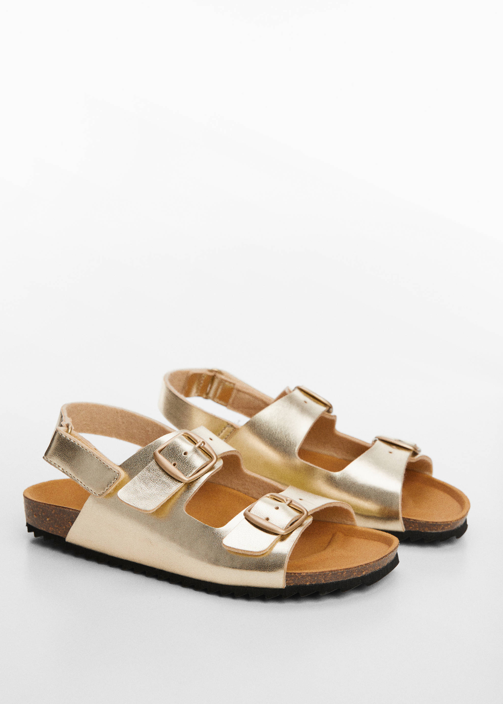 Sandals with metal buckle - Medium plane