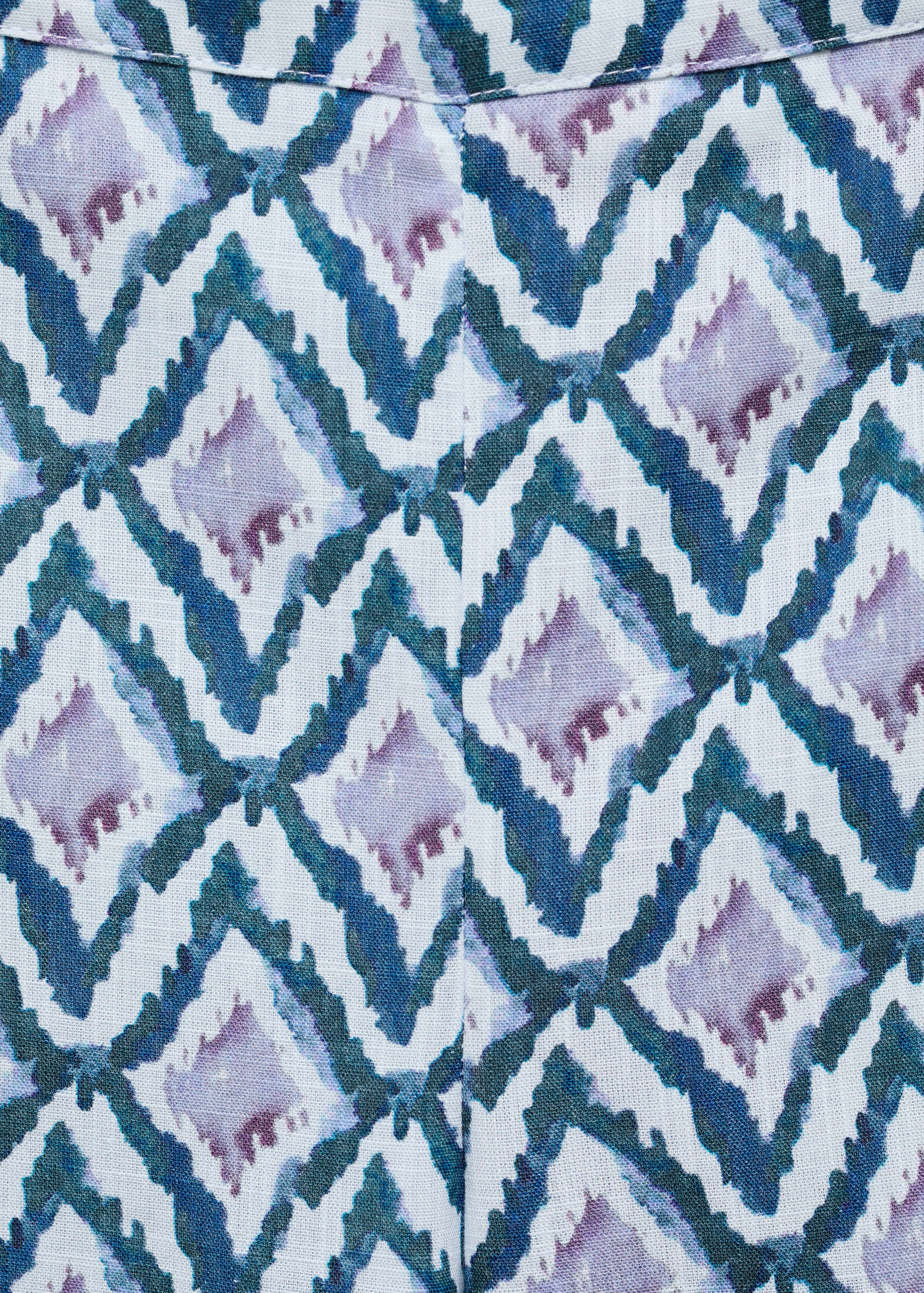 Printed straight trousers - Details of the article 8